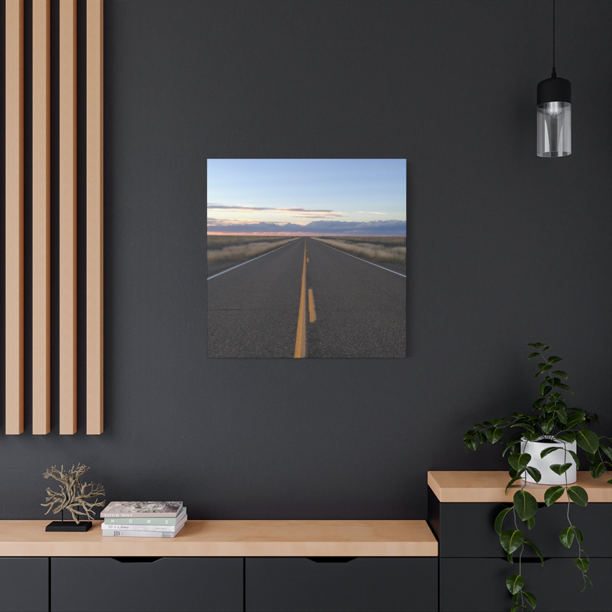 Open Road Canvas Print — Matte Stretched Wall Art (1.25")