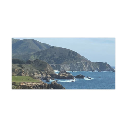 Coastal Cliff Canvas Print — Pacific Ocean Seascape Wall Art
