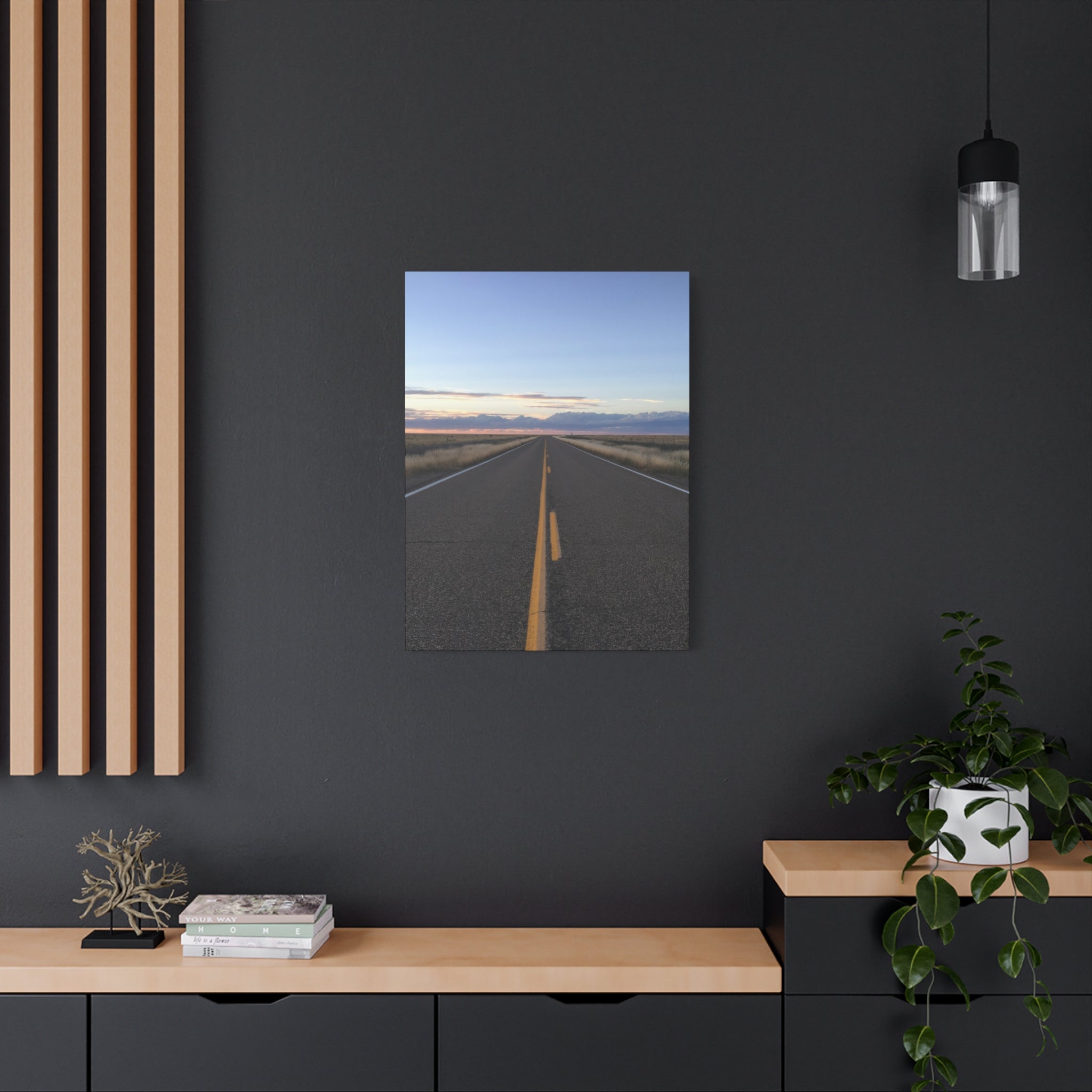 Open Road Canvas Print — Matte Stretched Wall Art (1.25")