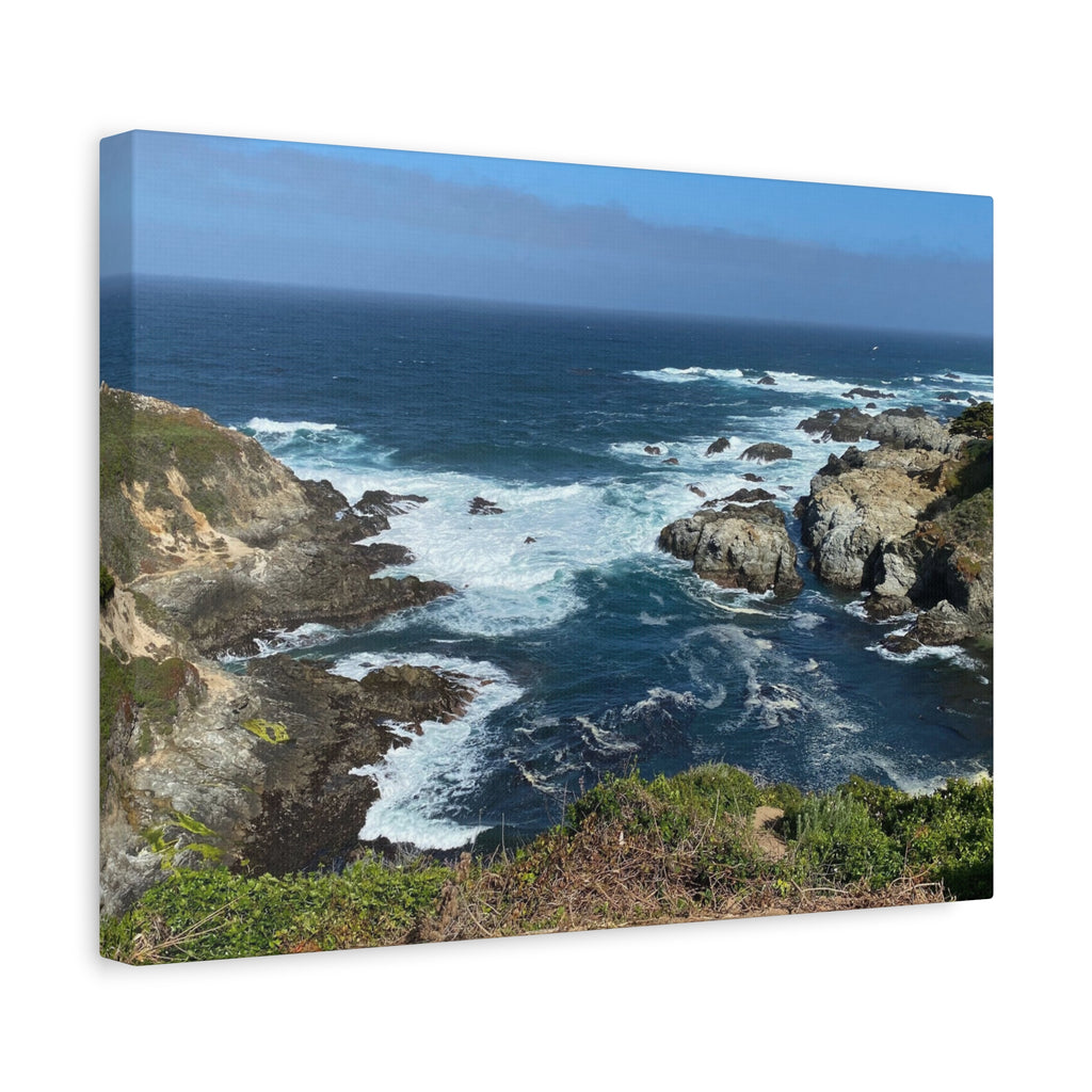Coastal Cliffs Ocean Canvas Print — Matte Stretched Wall Art