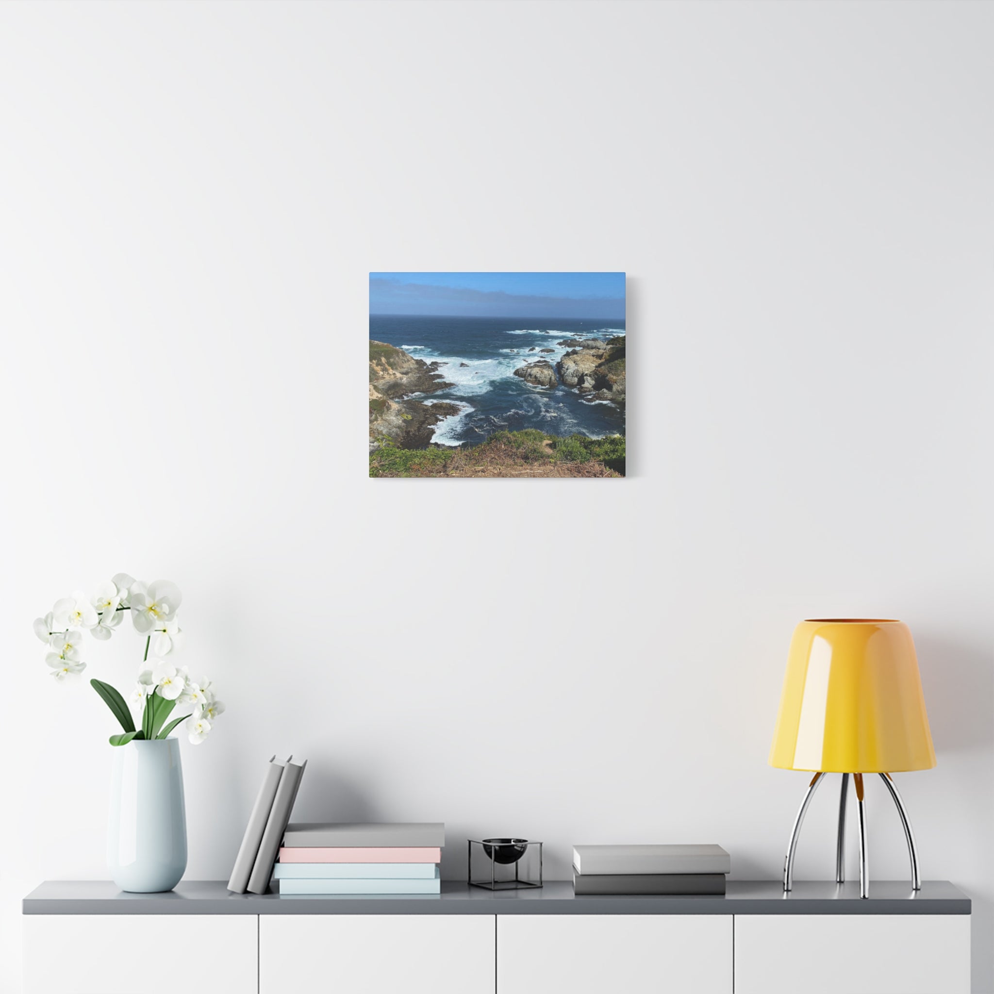 Coastal Cliffs Ocean Canvas Print — Matte Stretched Wall Art