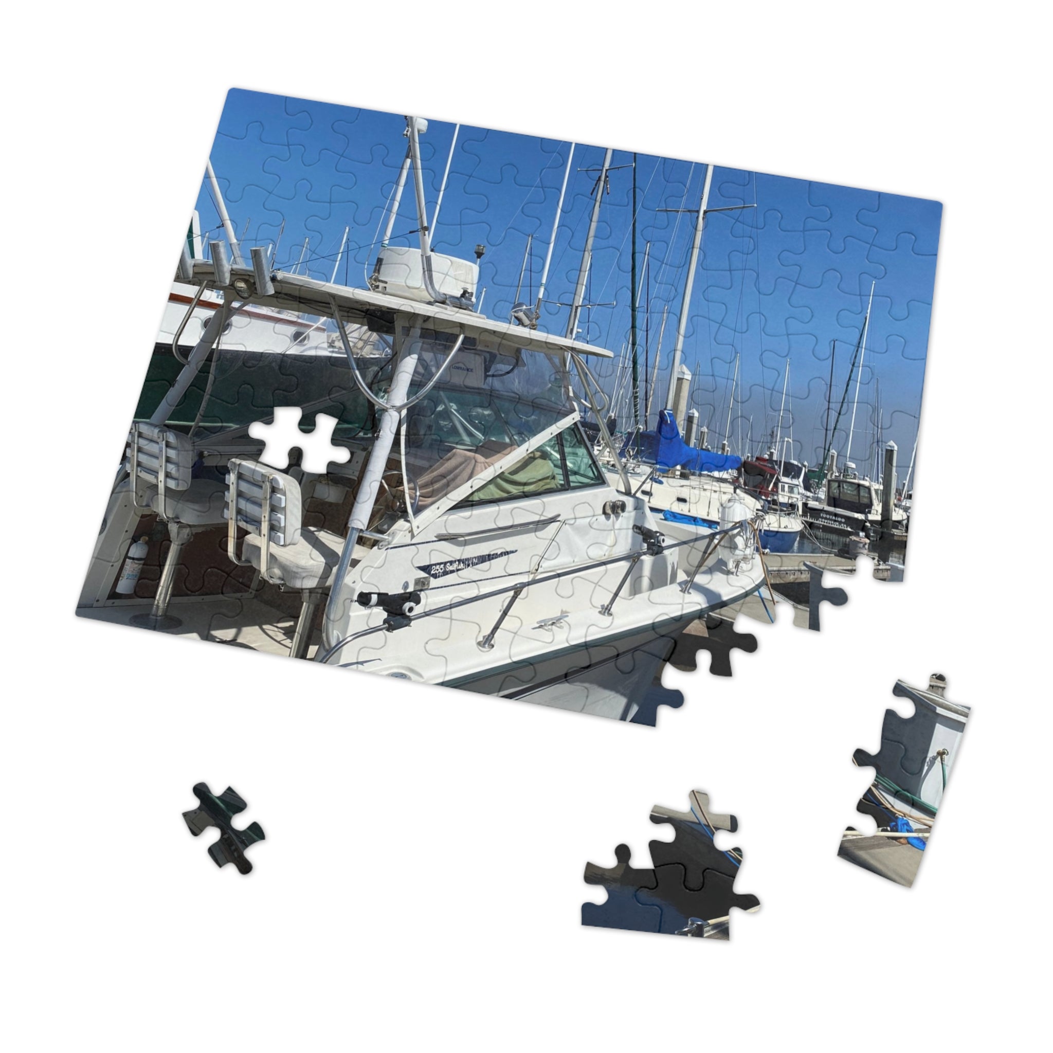 Boat Marina Jigsaw Puzzle — with Tin Gift Box