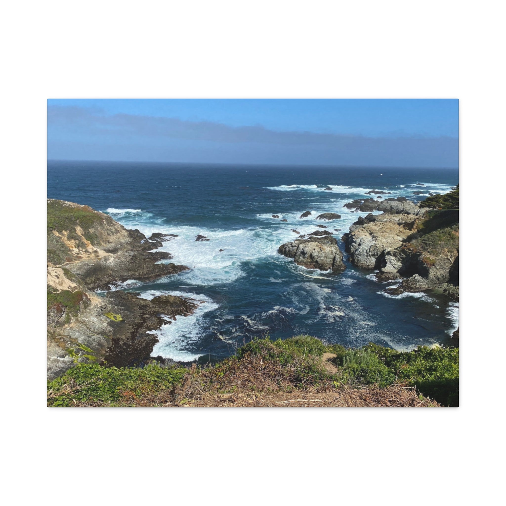 Coastal Cliffs Ocean Canvas Print — Matte Stretched Wall Art