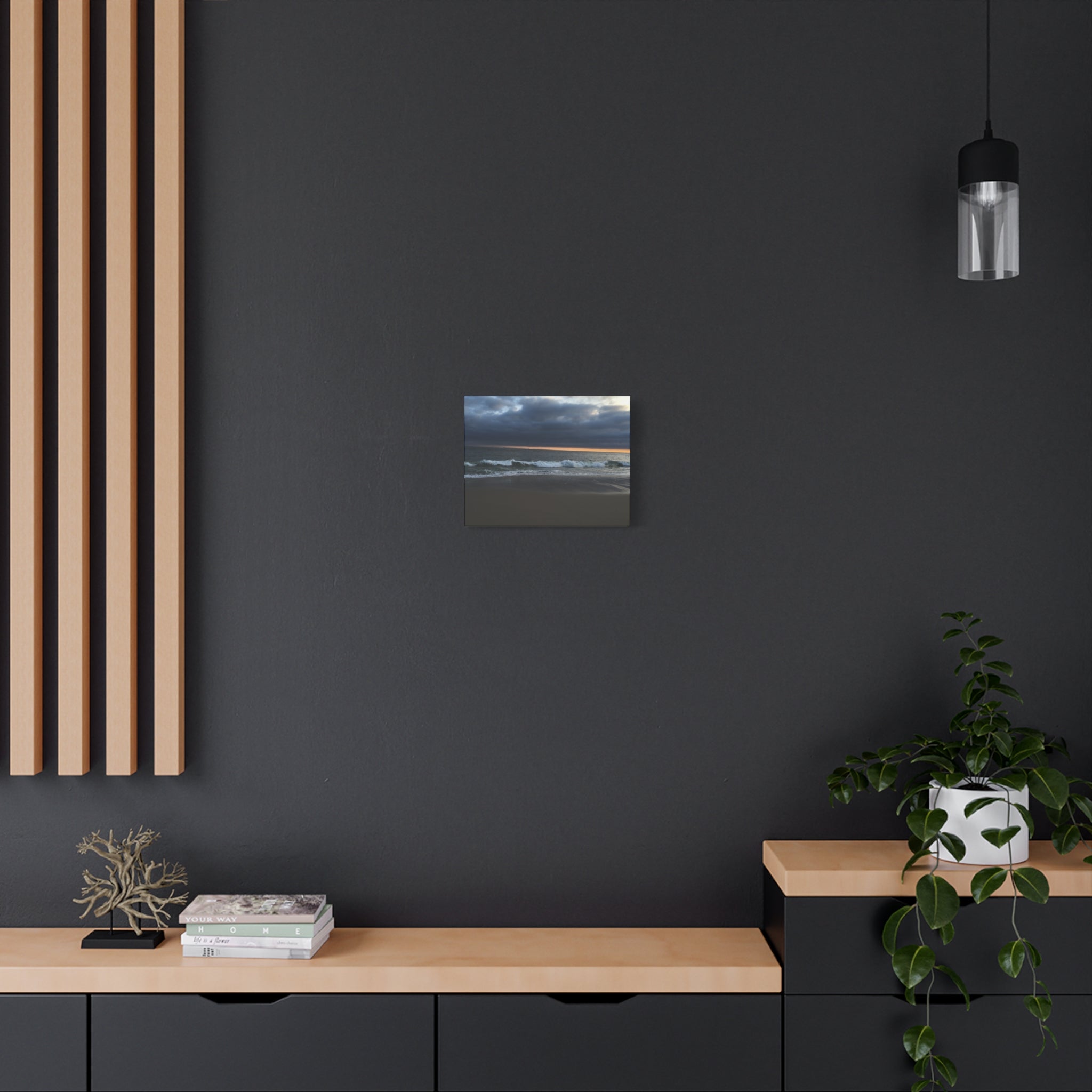 Ocean Beach Sunset Canvas Print — Matte Stretched Wall Art