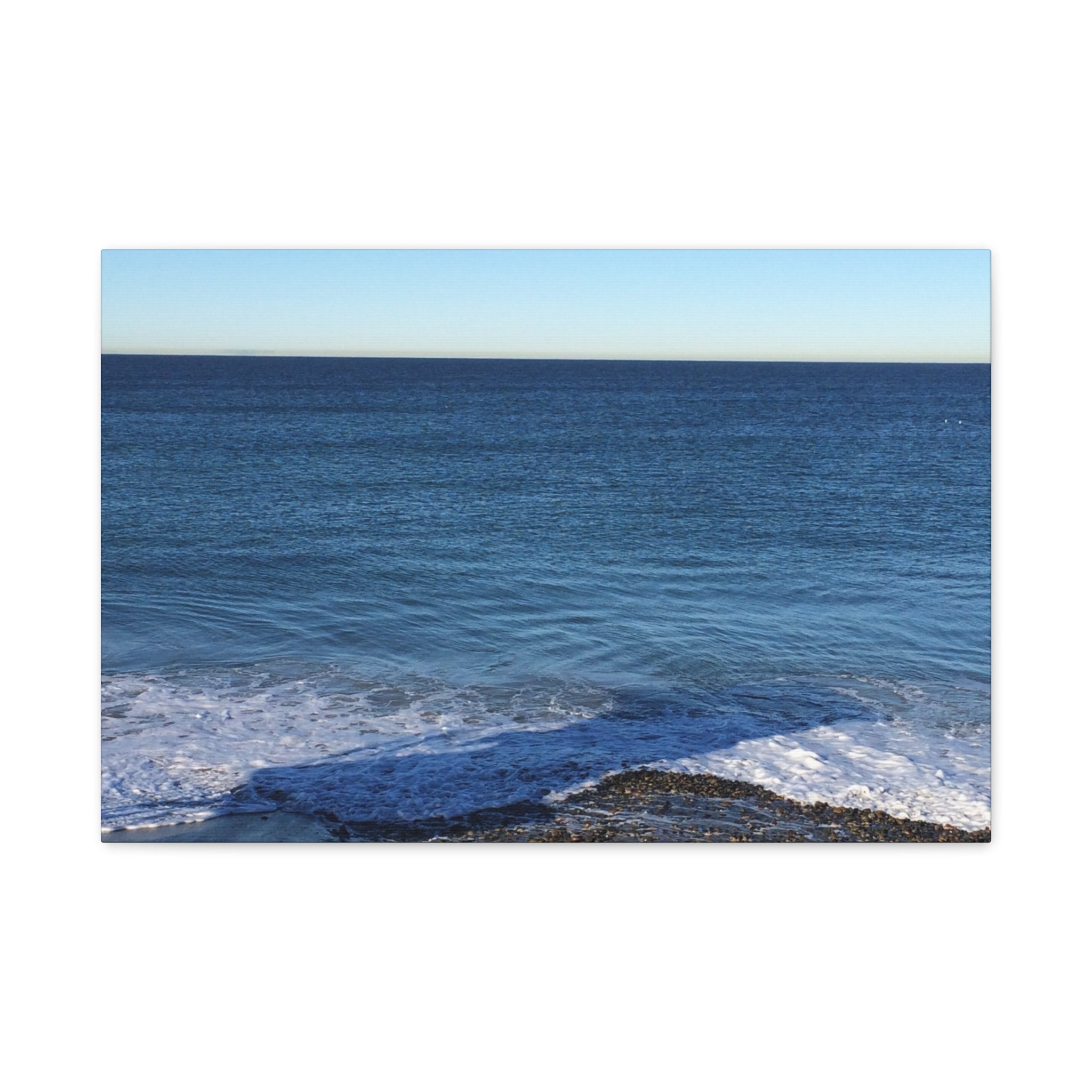 Ocean Horizon Matte Canvas Print — Serene Seascape Wall Art