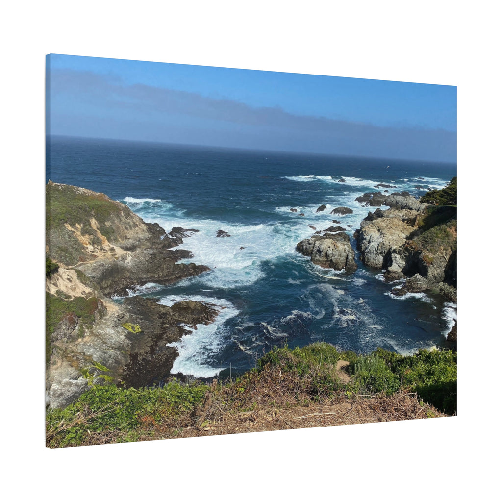 Coastal Cliffs Ocean Canvas Print — Matte Stretched Wall Art