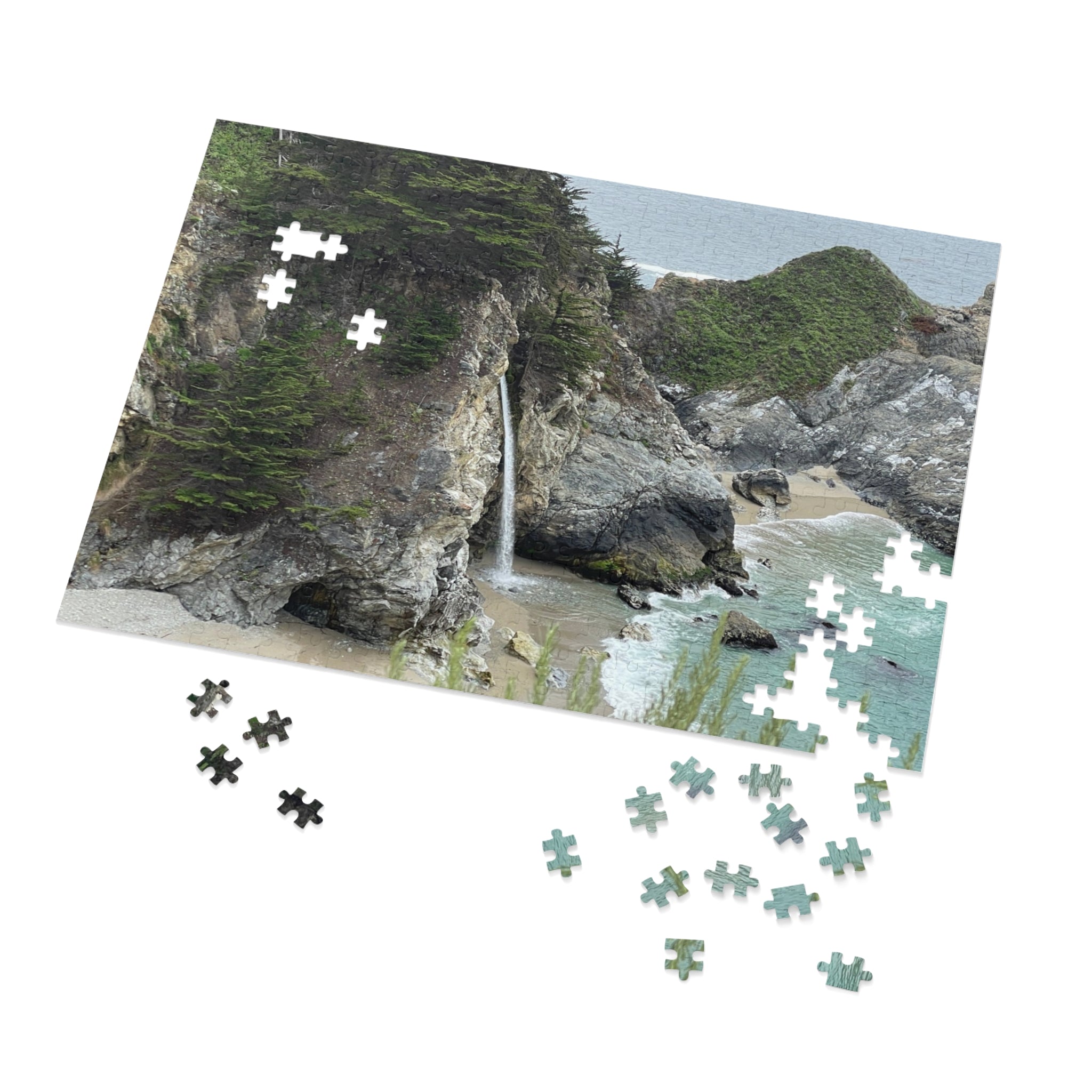 Coastal Waterfall Jigsaw Puzzle (with Tin)