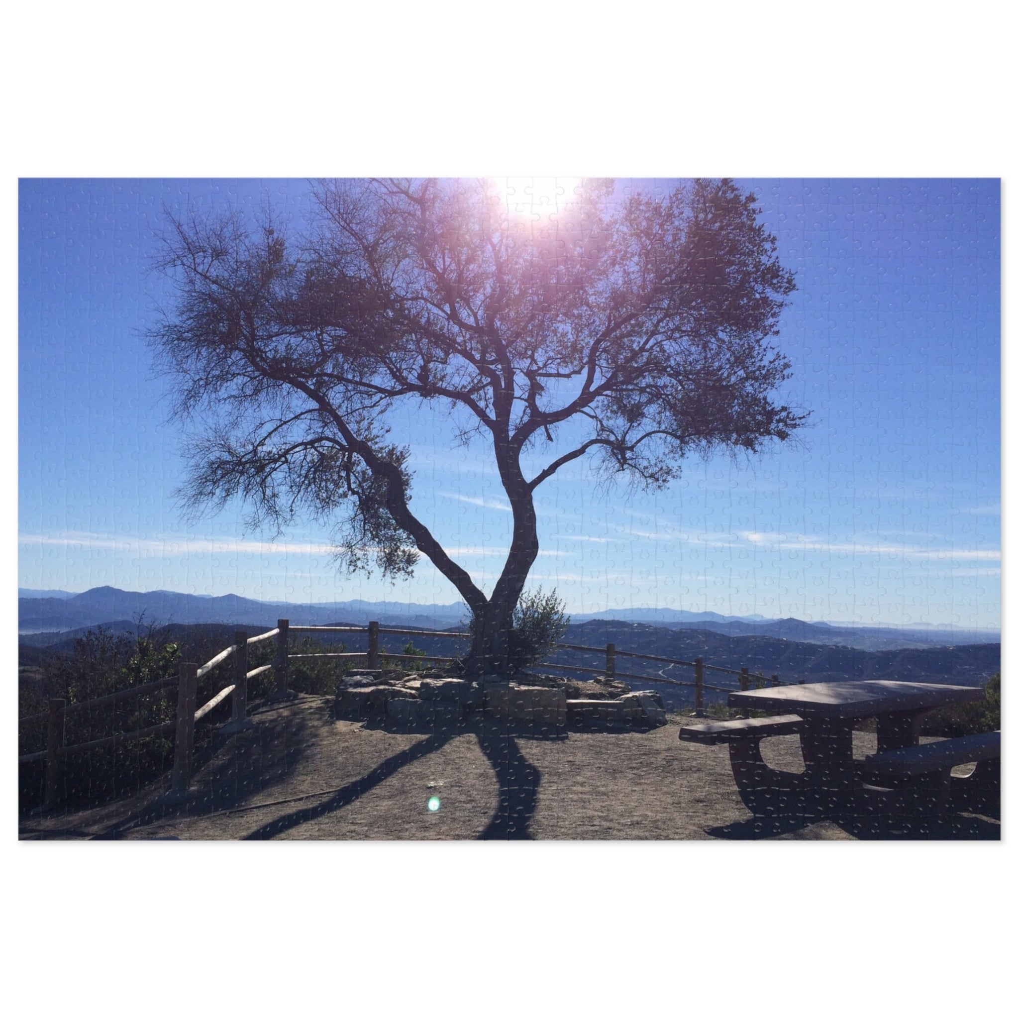Scenic Mountaintop Jigsaw Puzzle (with Tin) — Landscape Puzzle Gift