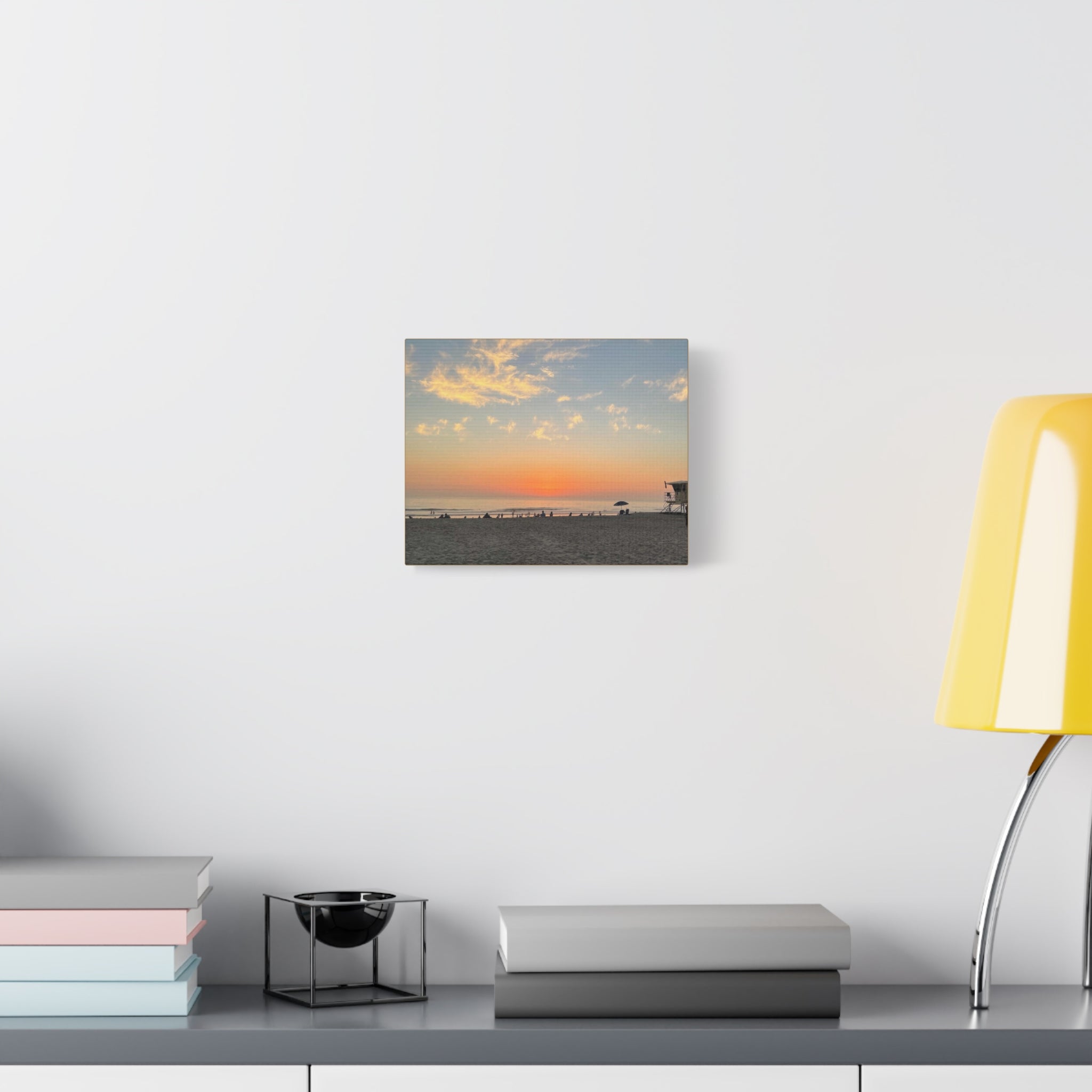 Sunset Beach Canvas Print — Matte Stretched Wall Art