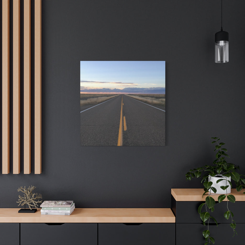 Open Road Canvas Print — Matte Stretched Wall Art (1.25")