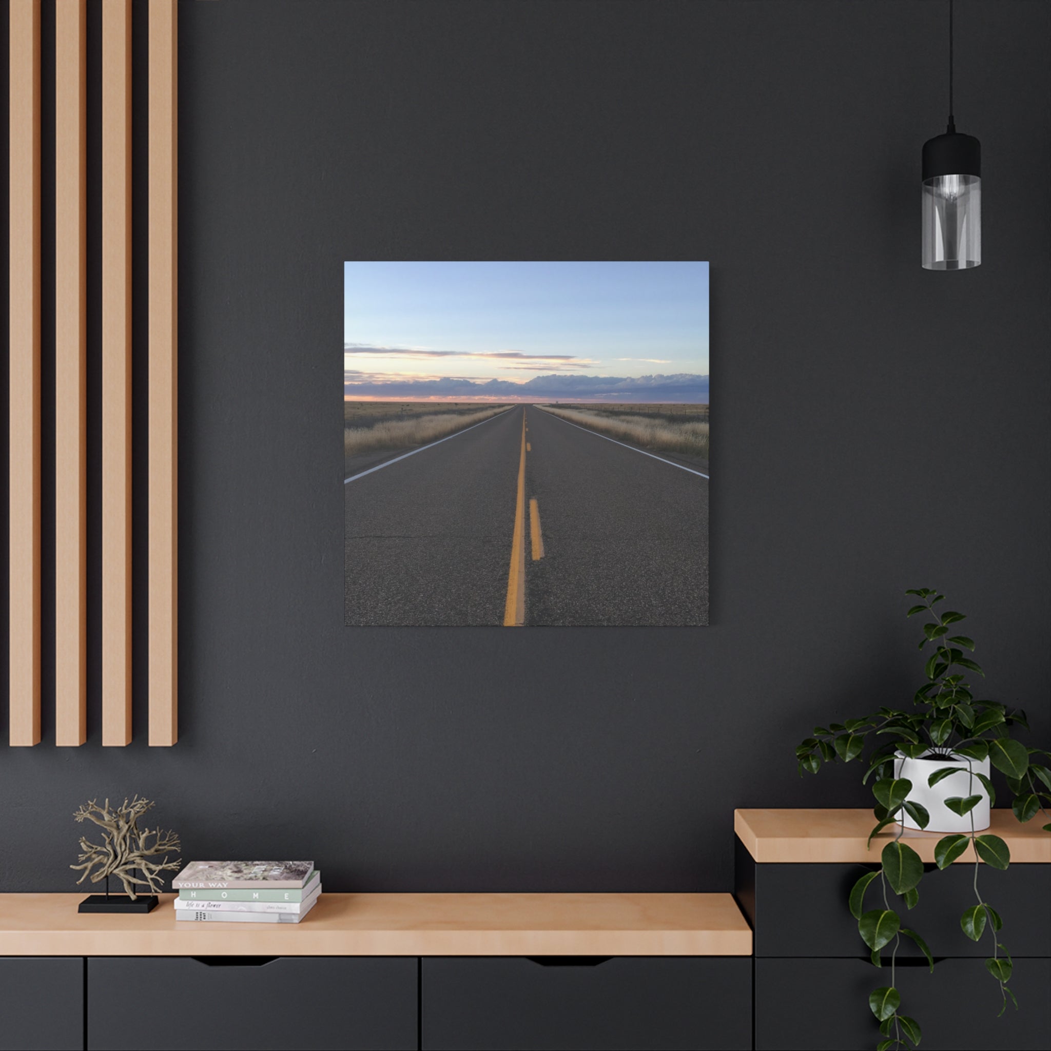 Open Road Canvas Print — Matte Stretched Wall Art (1.25")