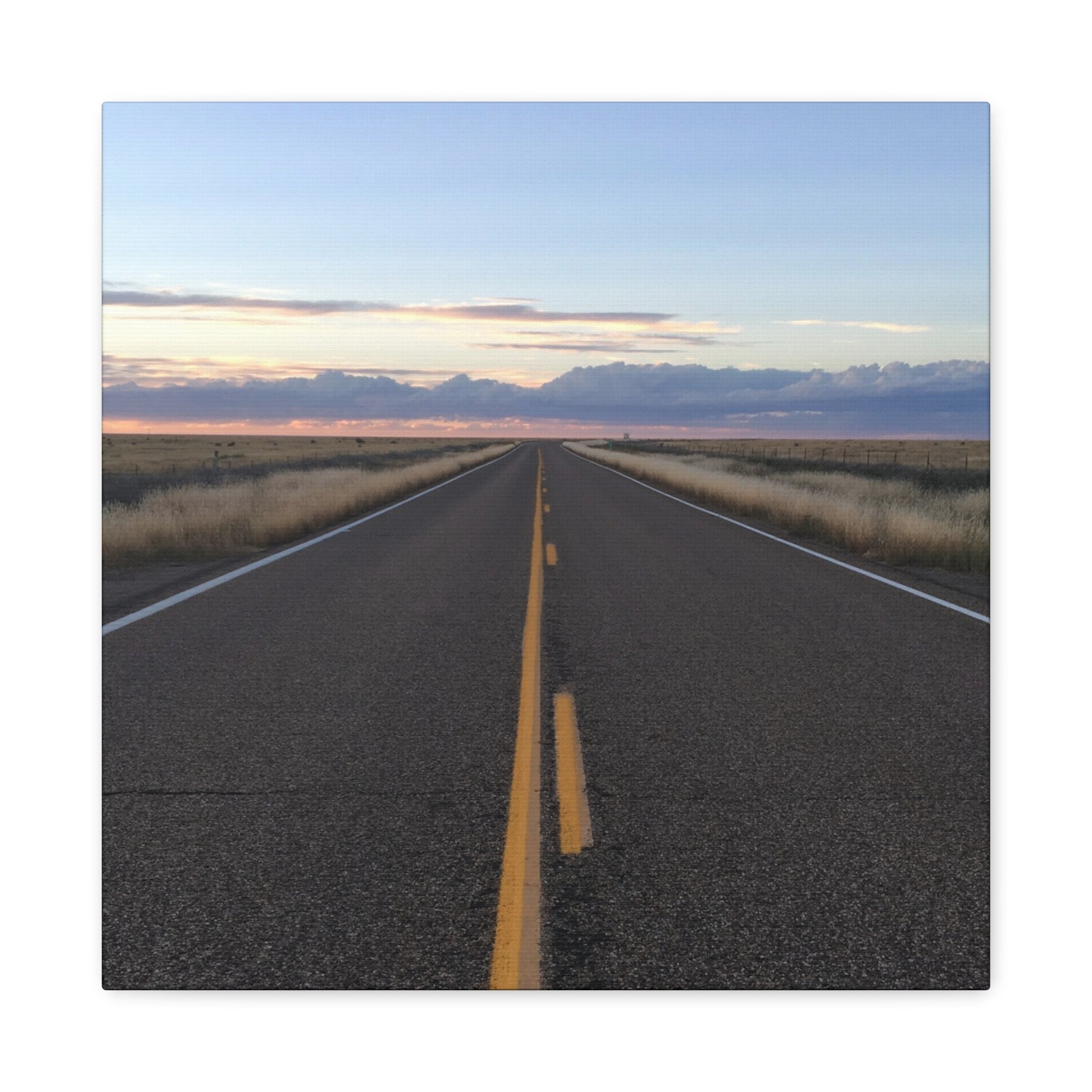 Open Road Canvas Print — Matte Stretched Wall Art (1.25")