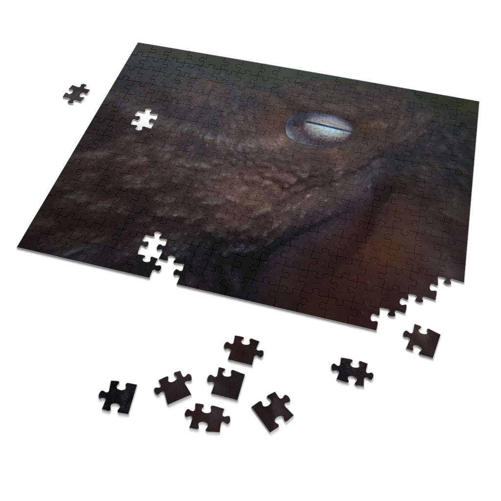 Octopus Eye Jigsaw Puzzle with Tin — Dark Ocean Marine Life Puzzle Gift