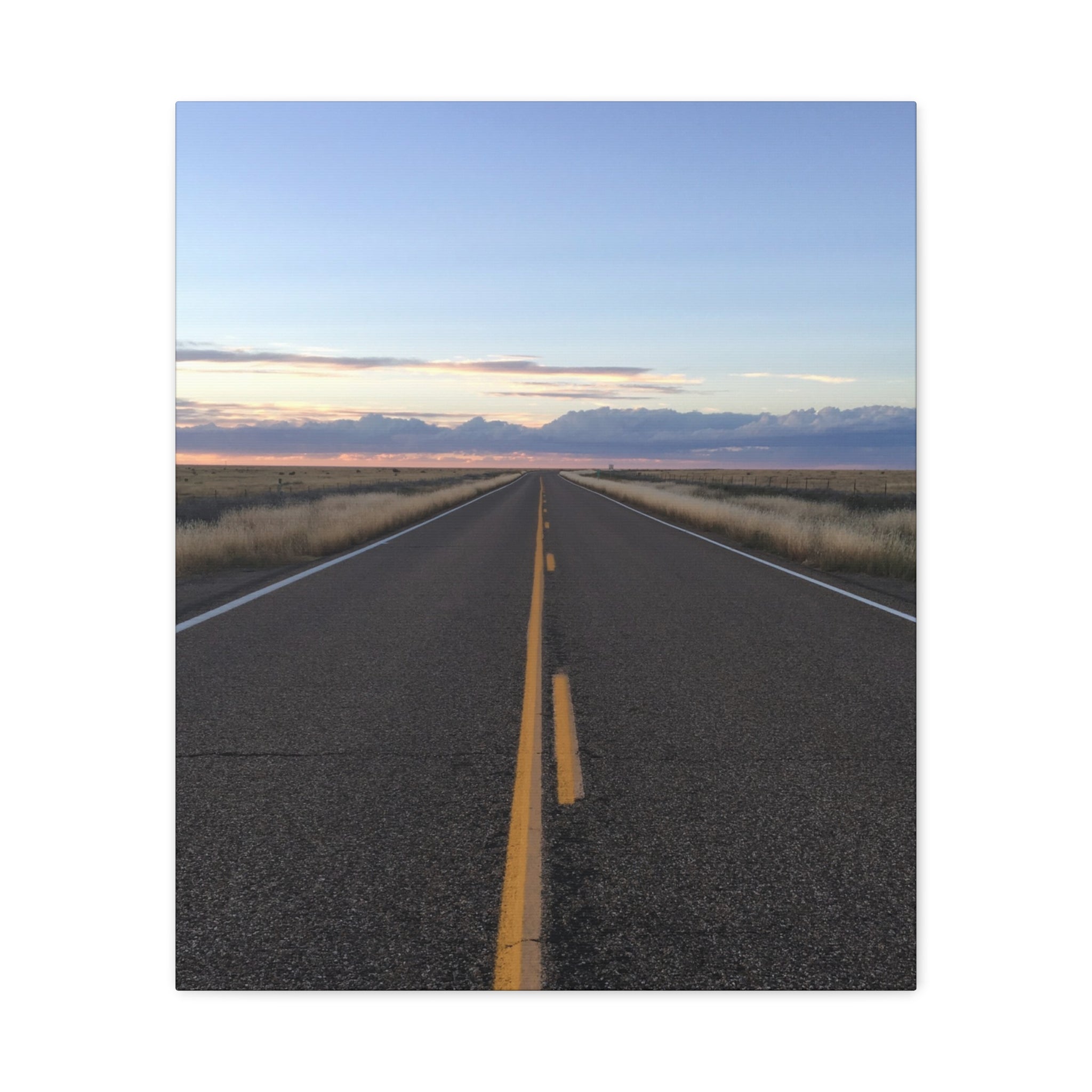 Open Road Canvas Print — Matte Stretched Wall Art (1.25")
