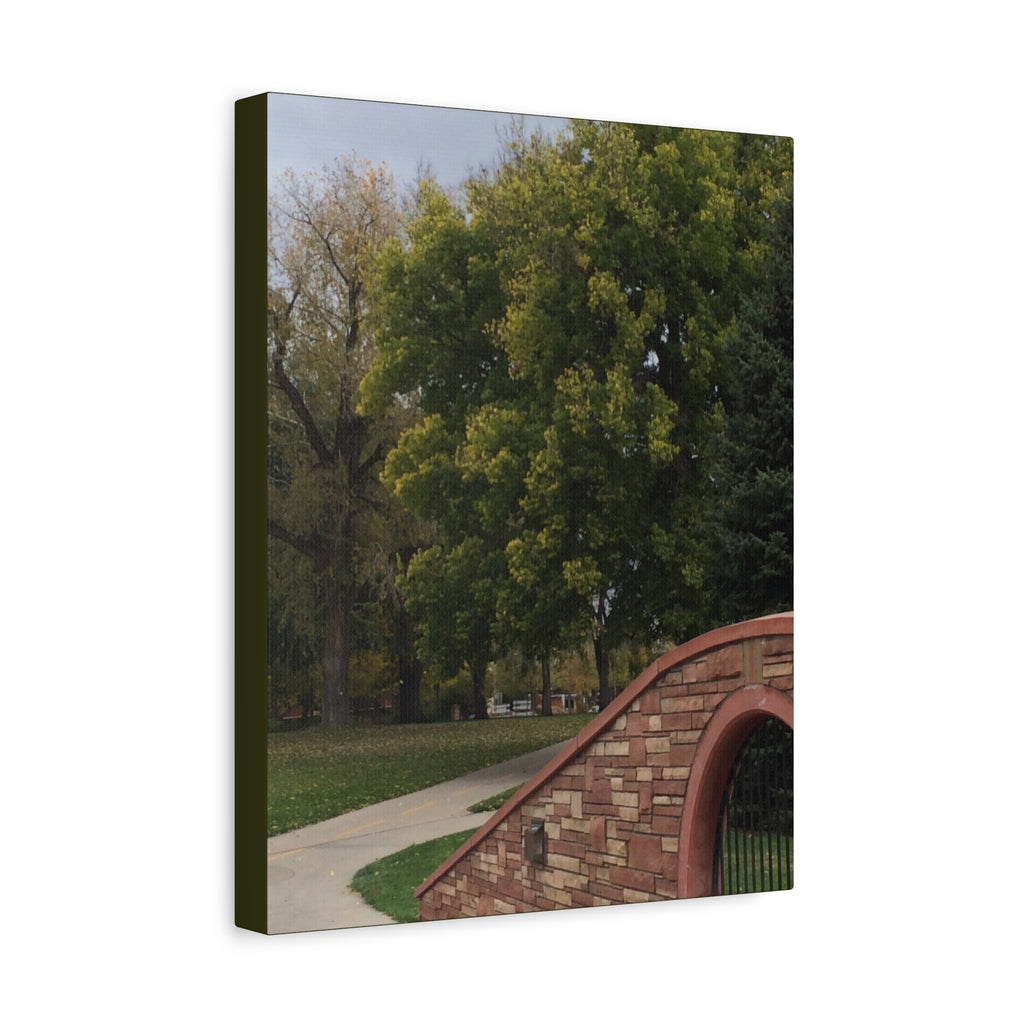 Park Pathway Matte Canvas Wall Art — Stretched 1.25"