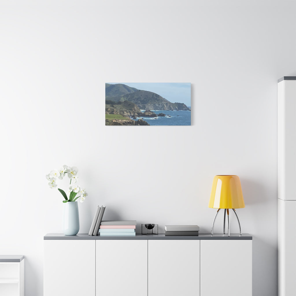Coastal Cliff Canvas Print — Pacific Ocean Seascape Wall Art