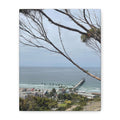 Coastal Pier Matte Canvas Print — Ocean View Wall Art