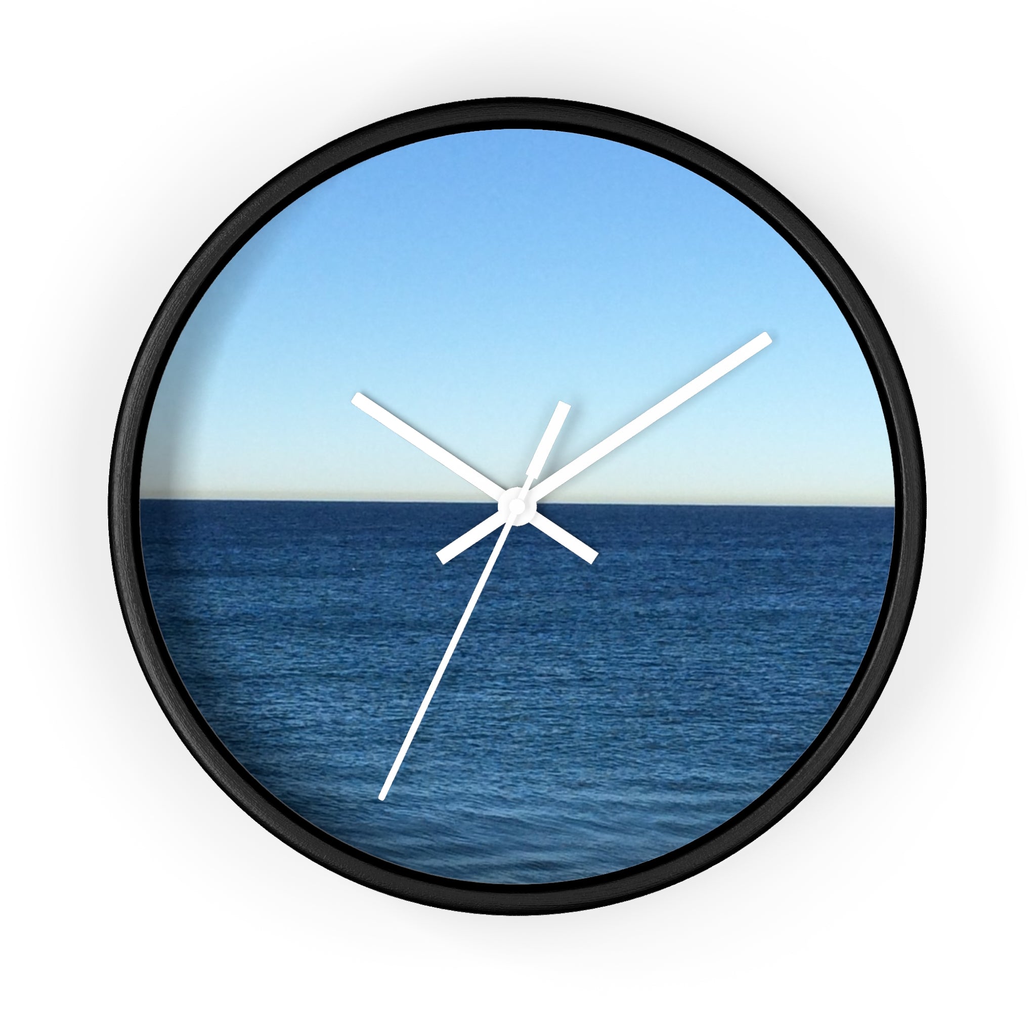 Ocean Horizon Wall Clock – Coastal Sea View Decorative Clock