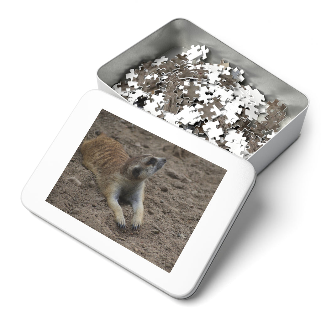Meerkat Jigsaw Puzzle with Tin – Wildlife Puzzle Gift