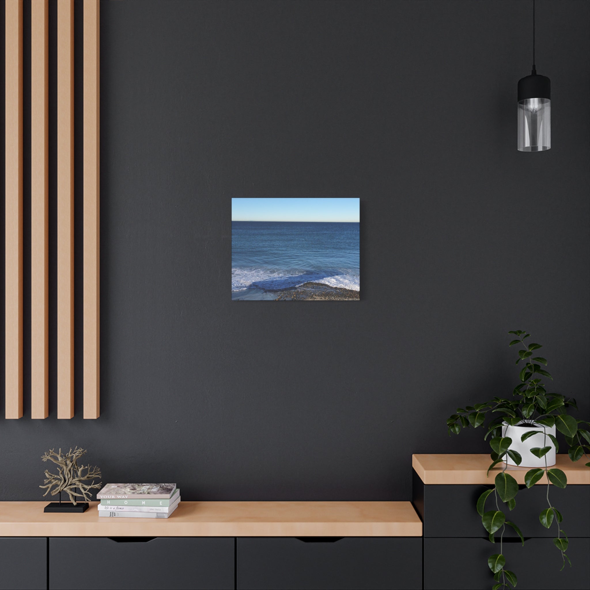 Ocean Horizon Matte Canvas Print — Serene Seascape Wall Art