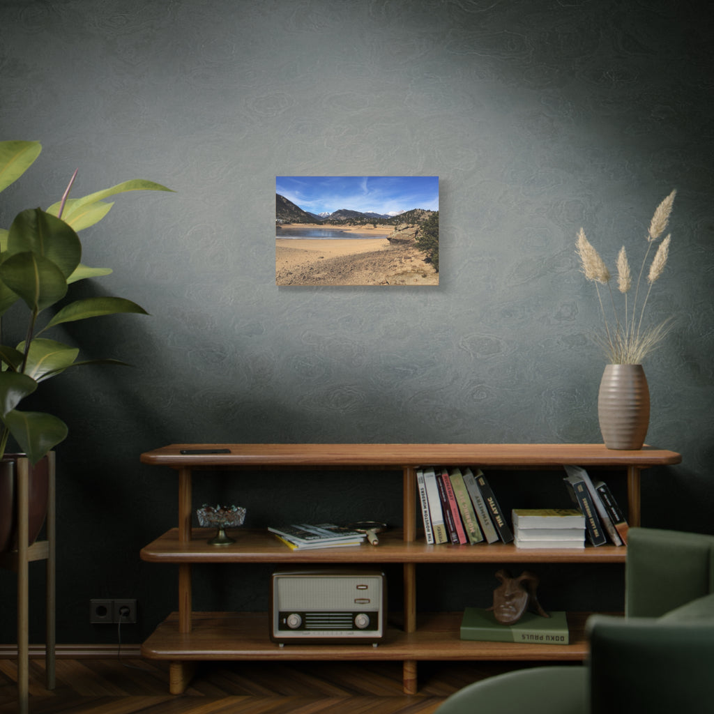 Mountain Lake Landscape Canvas Print — Matte Stretched Wall Art