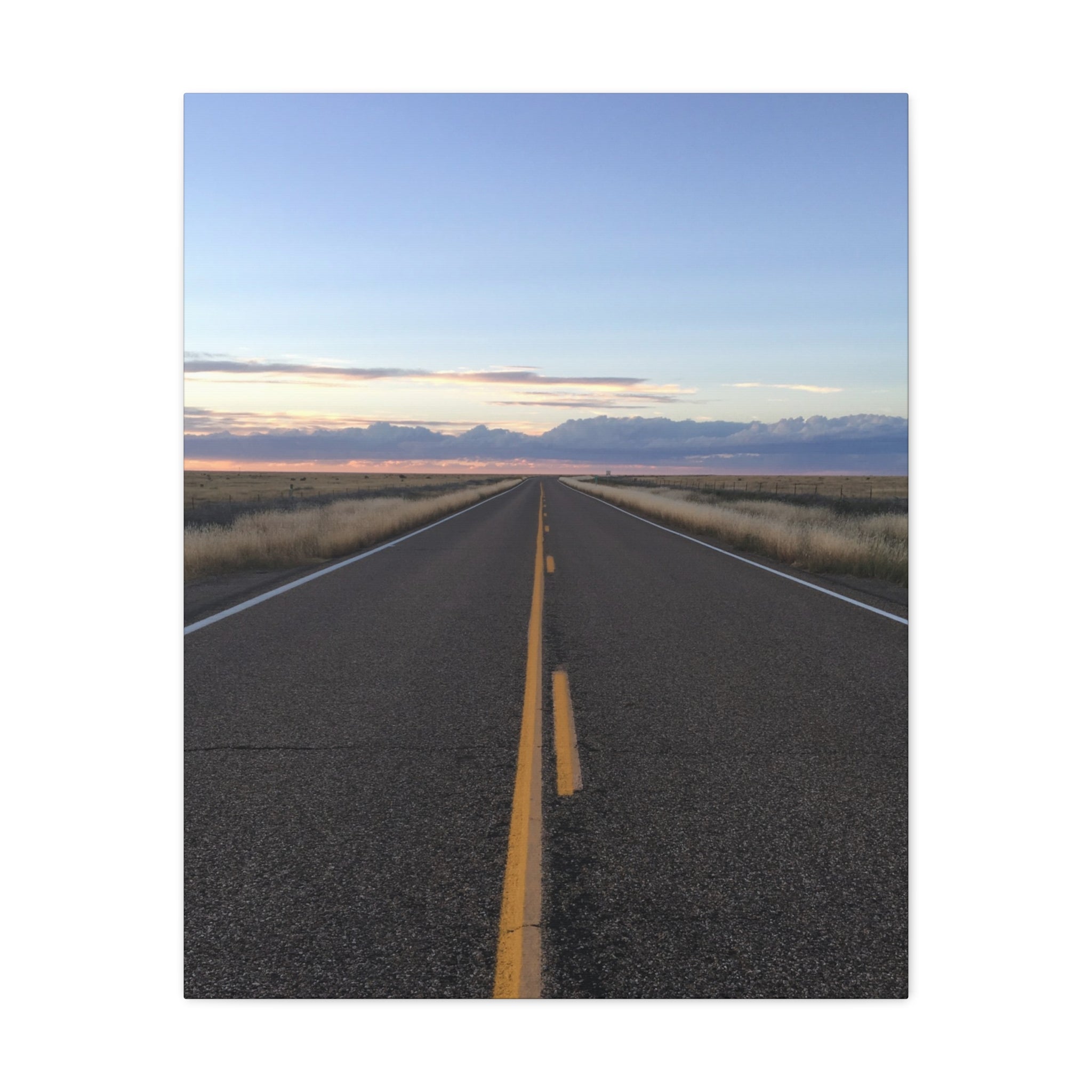 Open Road Canvas Print — Matte Stretched Wall Art (1.25")