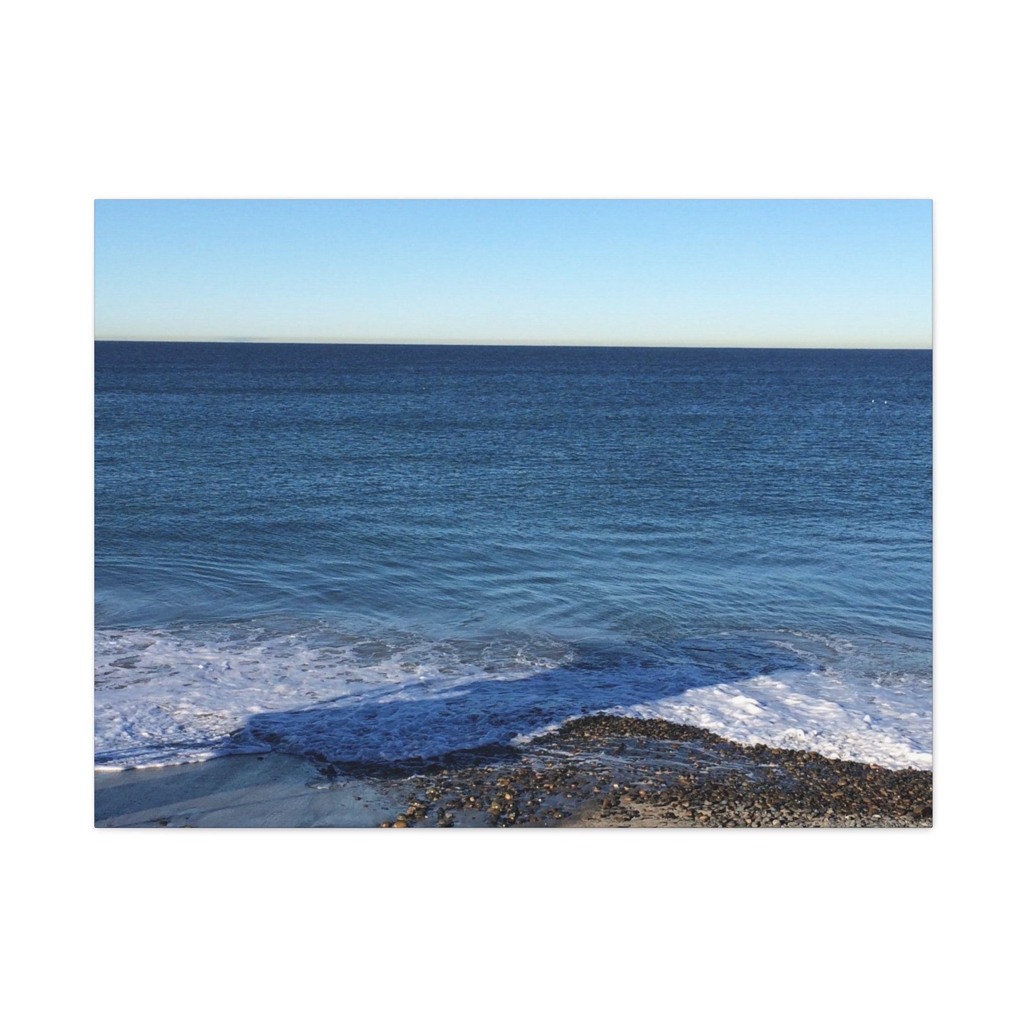 Ocean Horizon Matte Canvas Print — Serene Seascape Wall Art