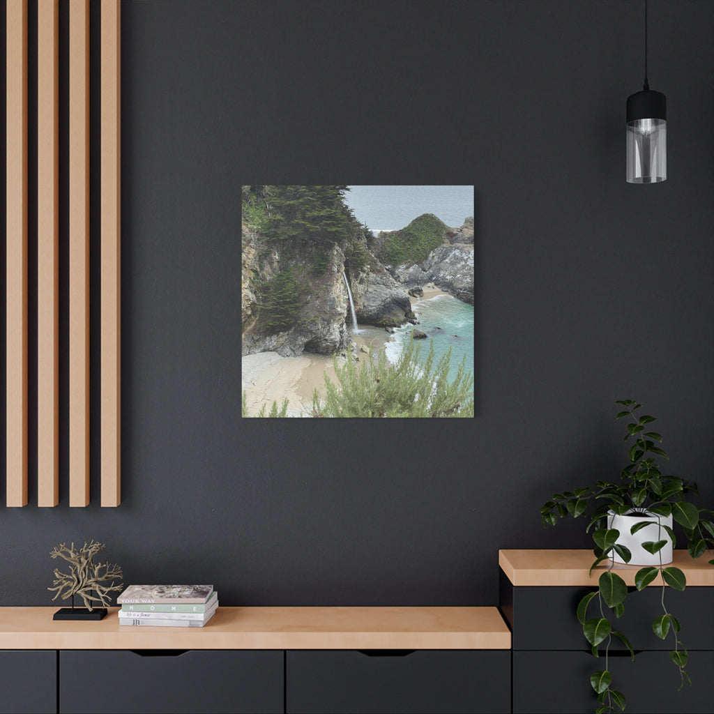 McWay Falls Coastal Canvas Print — Matte Stretched 1.25"
