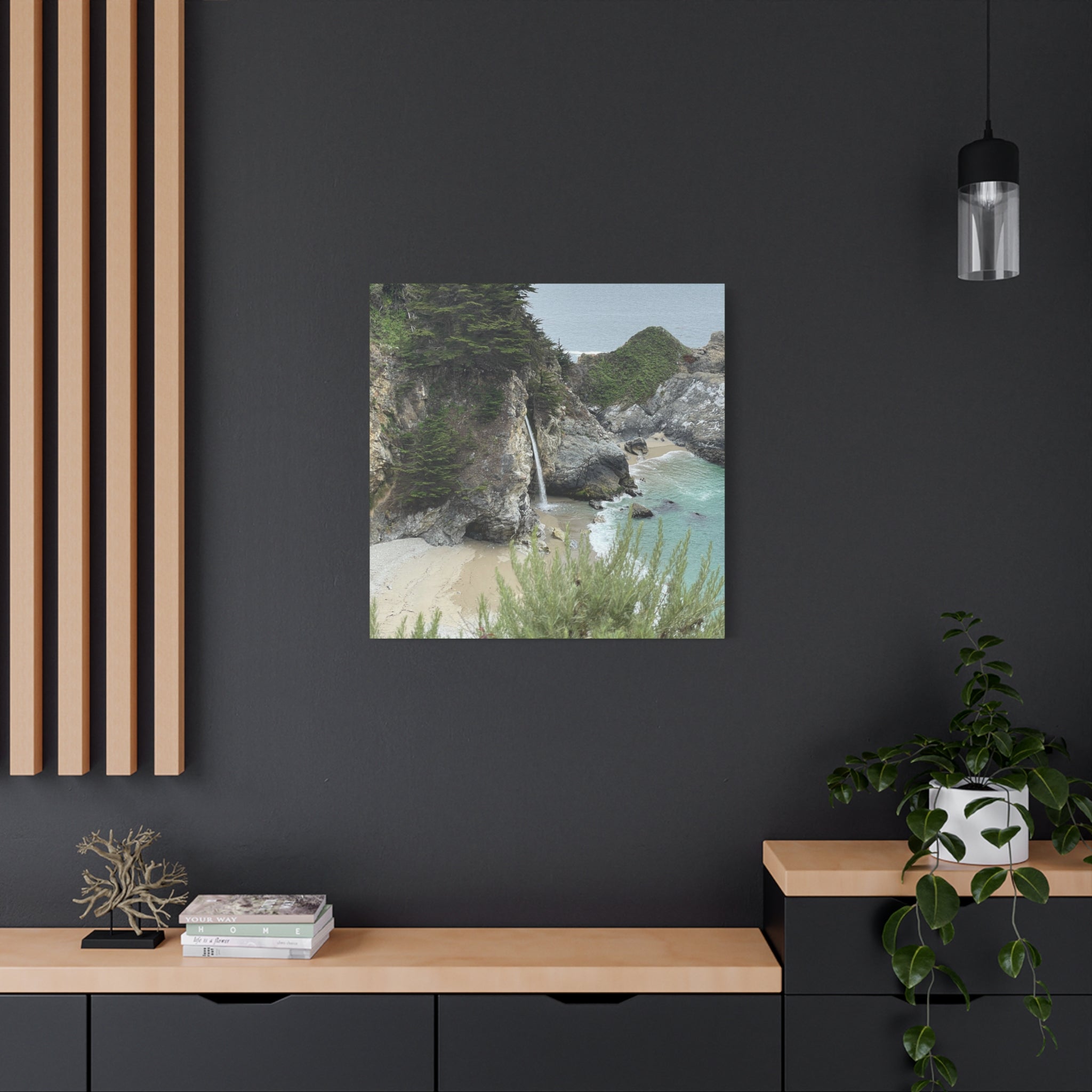 McWay Falls Coastal Canvas Print — Matte Stretched 1.25"