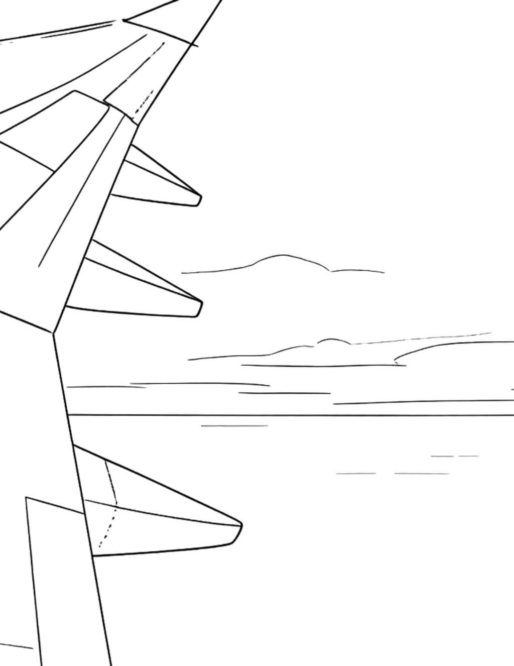 Nature Scene Coloring Pages