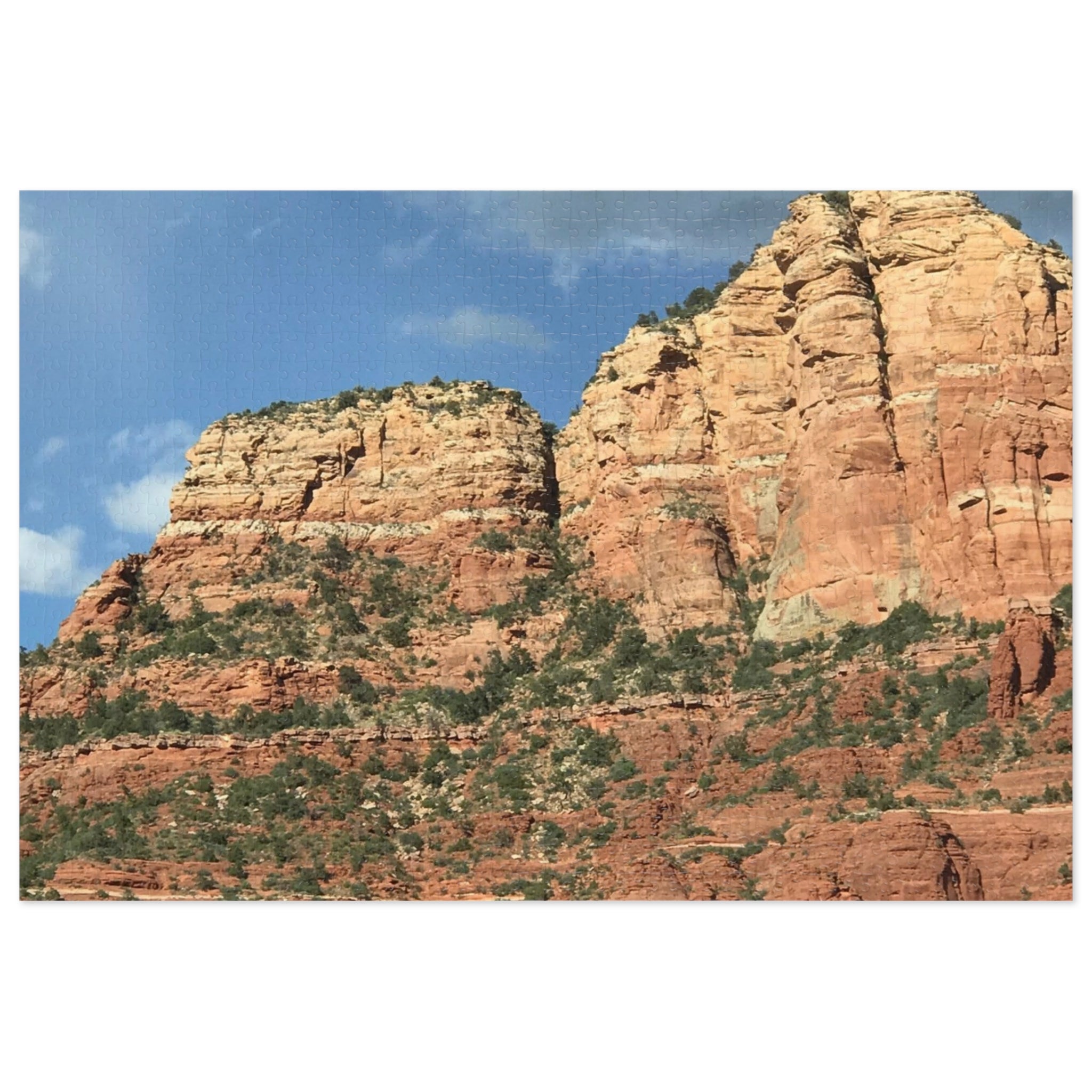Red Rock Canyon Landscape Jigsaw Puzzle with Tin – Scenic Puzzle Gift