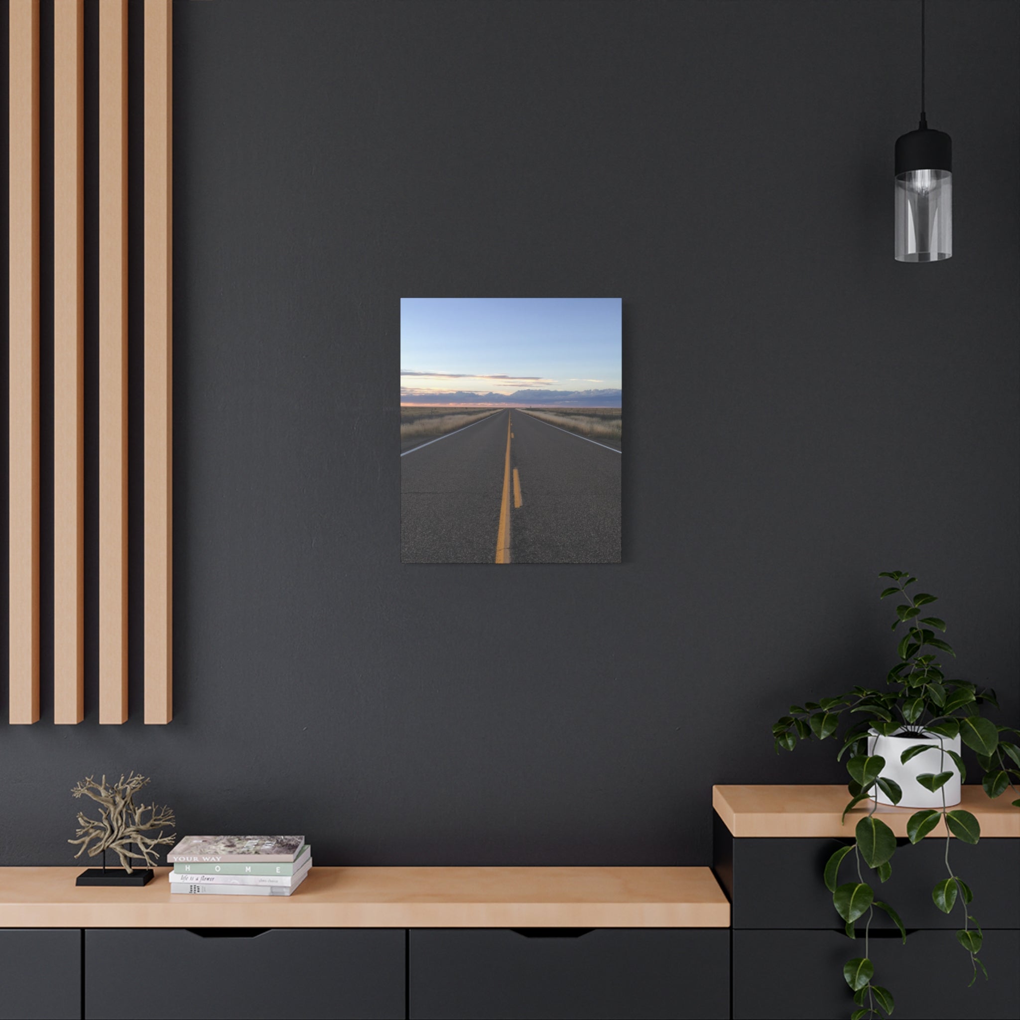 Open Road Canvas Print — Matte Stretched Wall Art (1.25")