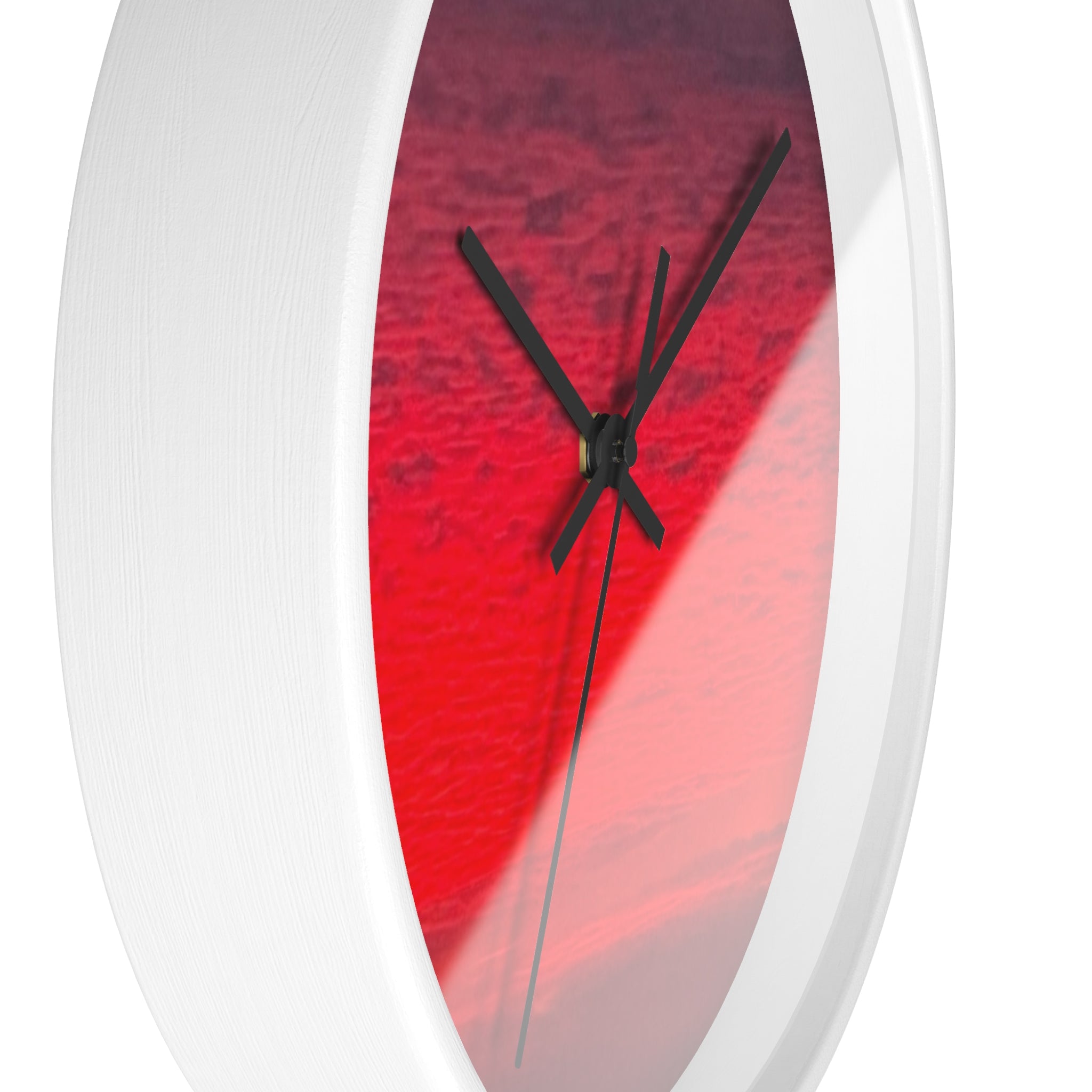 Vibrant Sunset Wall Clock — Modern Gradient Sunset Decor