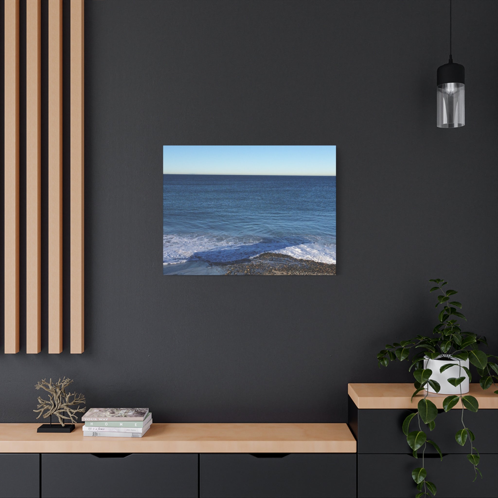 Ocean Horizon Matte Canvas Print — Serene Seascape Wall Art