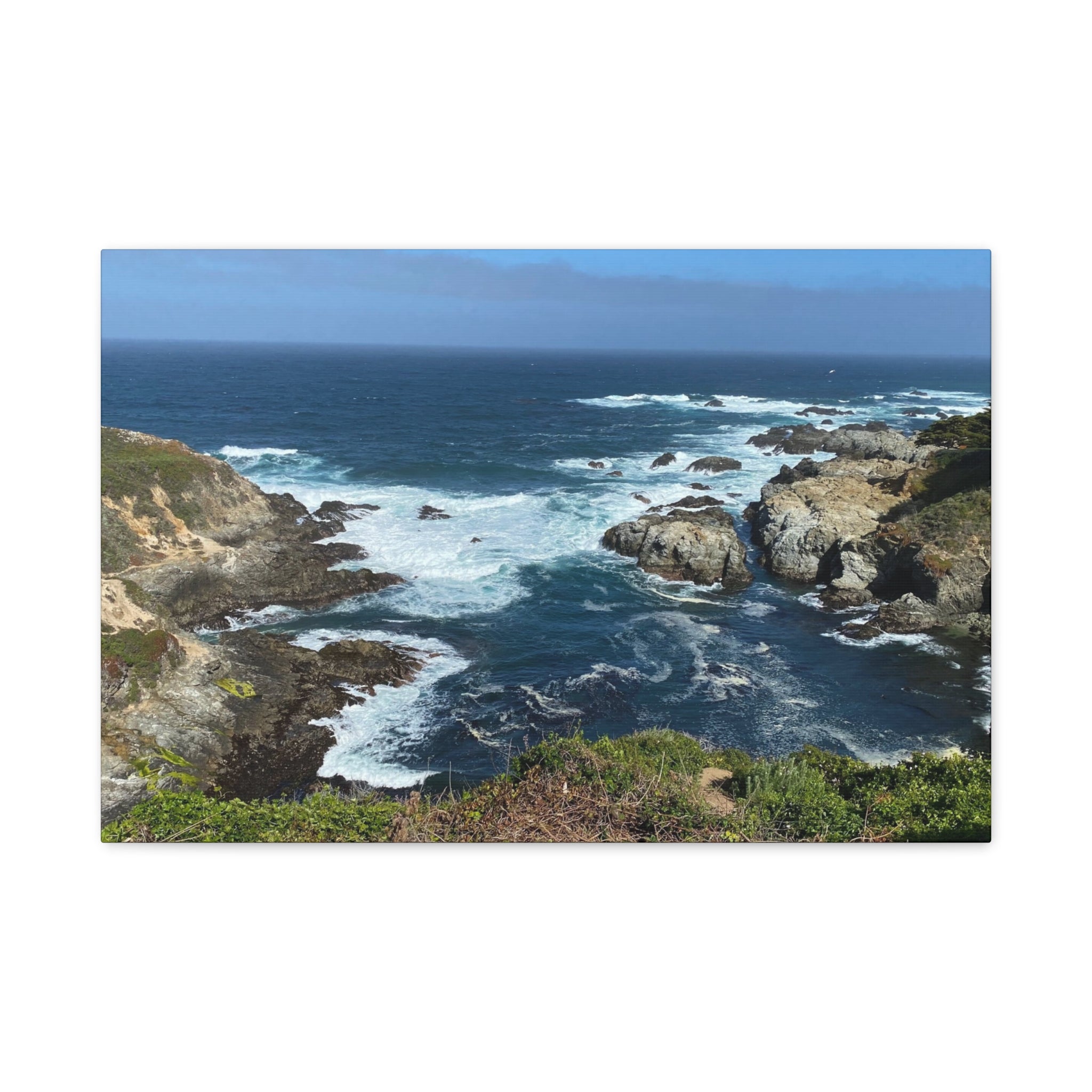 Coastal Cliffs Ocean Canvas Print — Matte Stretched Wall Art