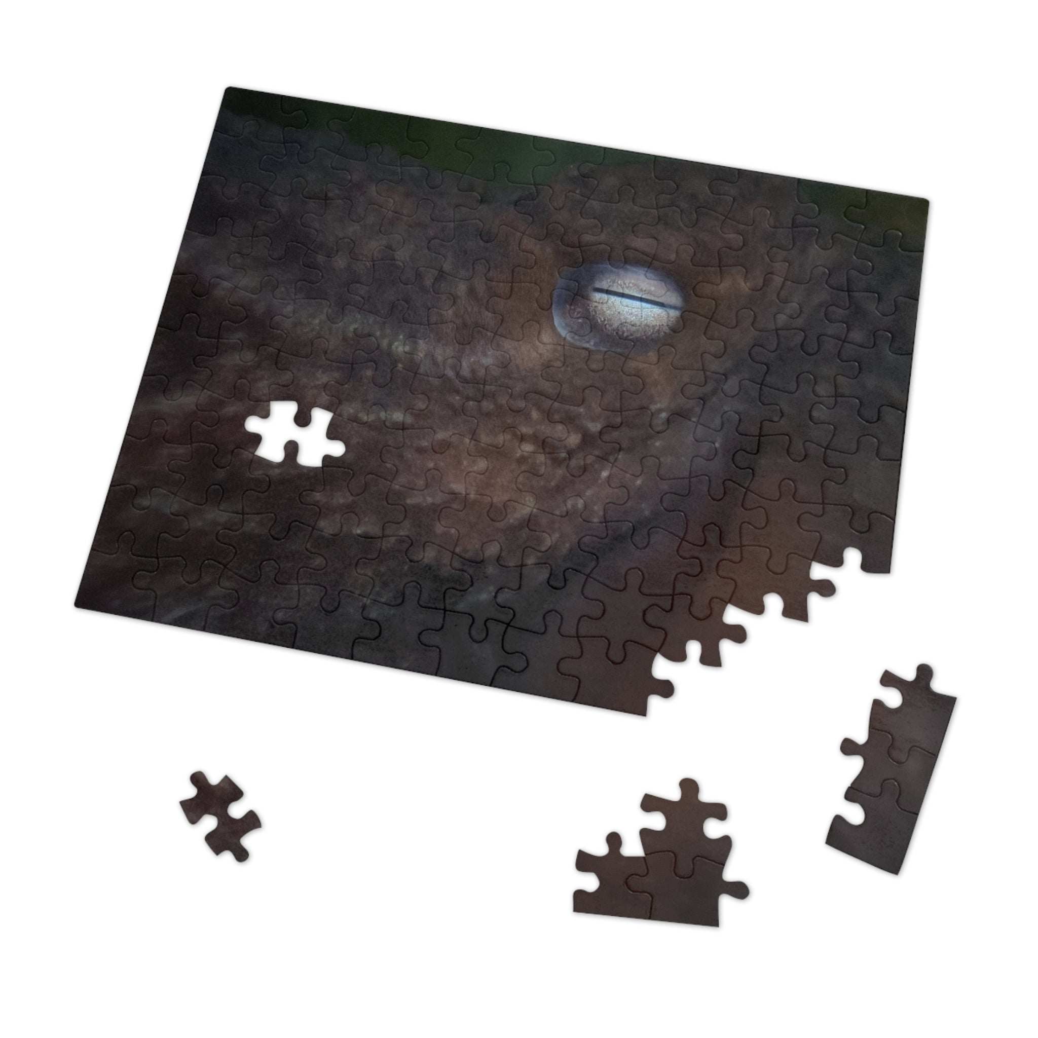Octopus Eye Jigsaw Puzzle with Tin — Dark Ocean Marine Life Puzzle Gift