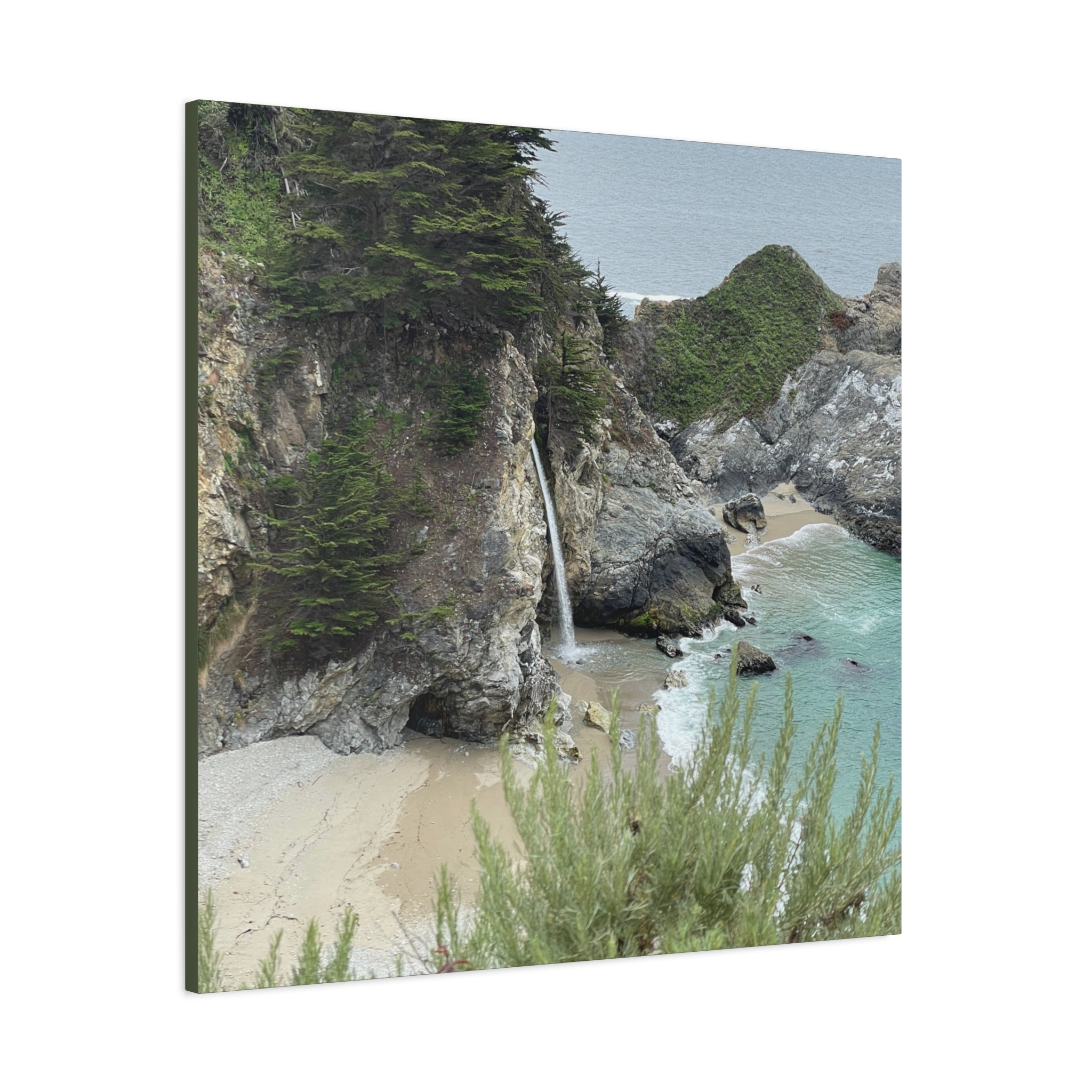 McWay Falls Coastal Canvas Print — Matte Stretched 1.25"
