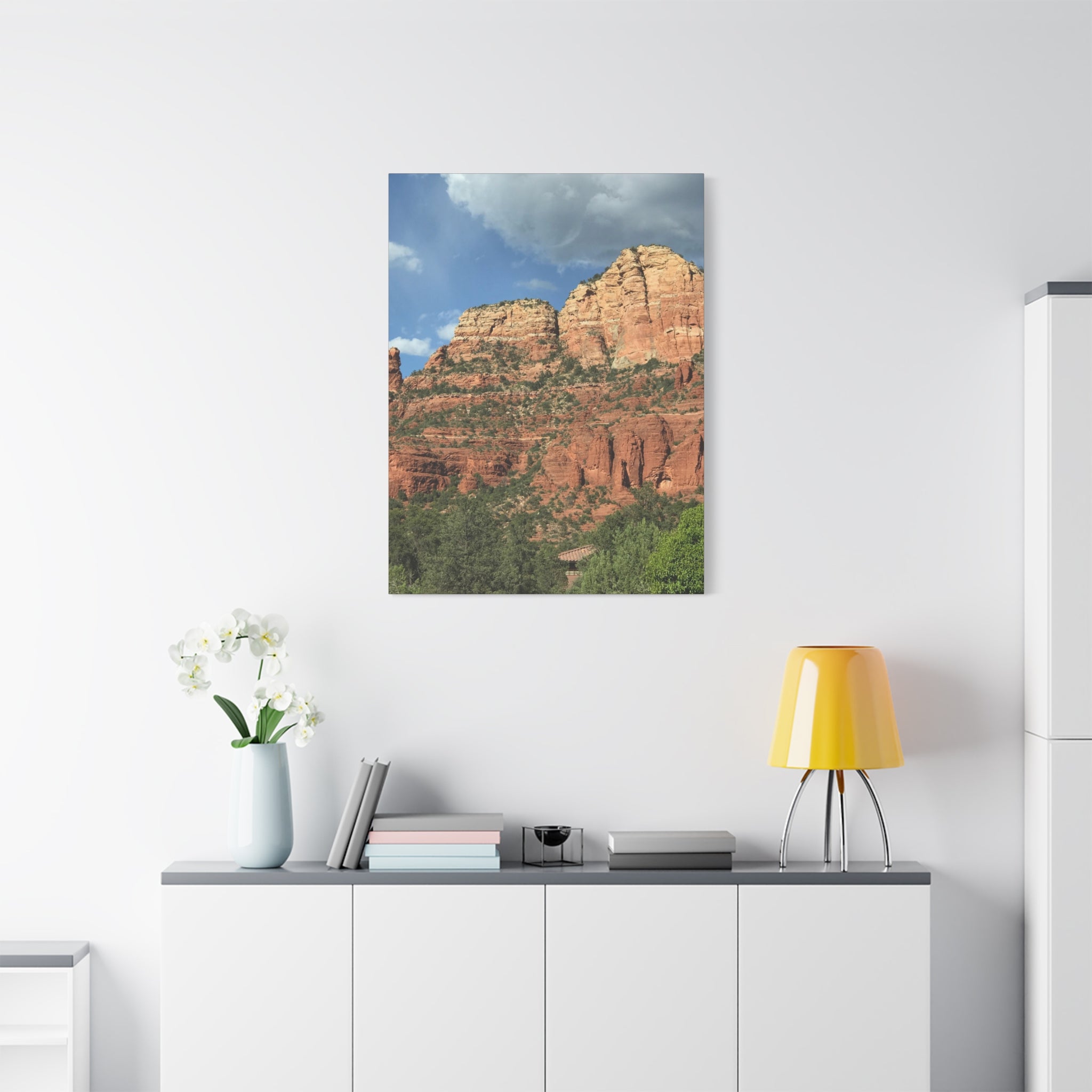 Sedona Red Rock Canvas Wall Art - Matte Stretched Landscape Print
