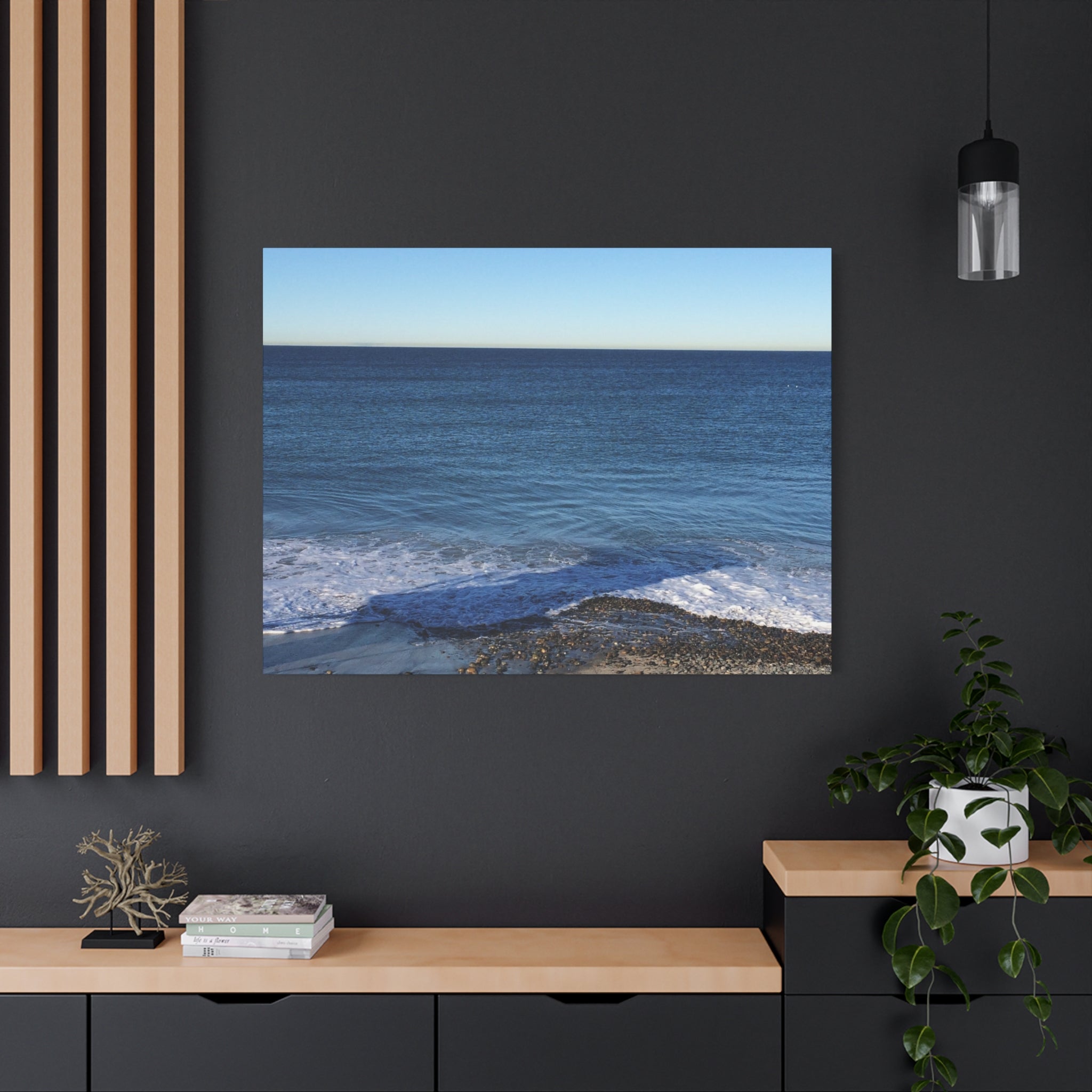 Ocean Horizon Matte Canvas Print — Serene Seascape Wall Art