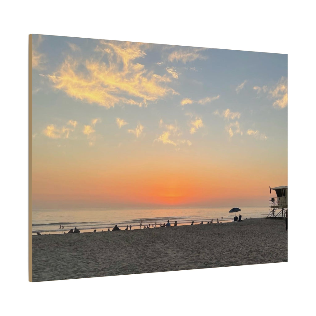 Sunset Beach Canvas Print — Matte Stretched Wall Art
