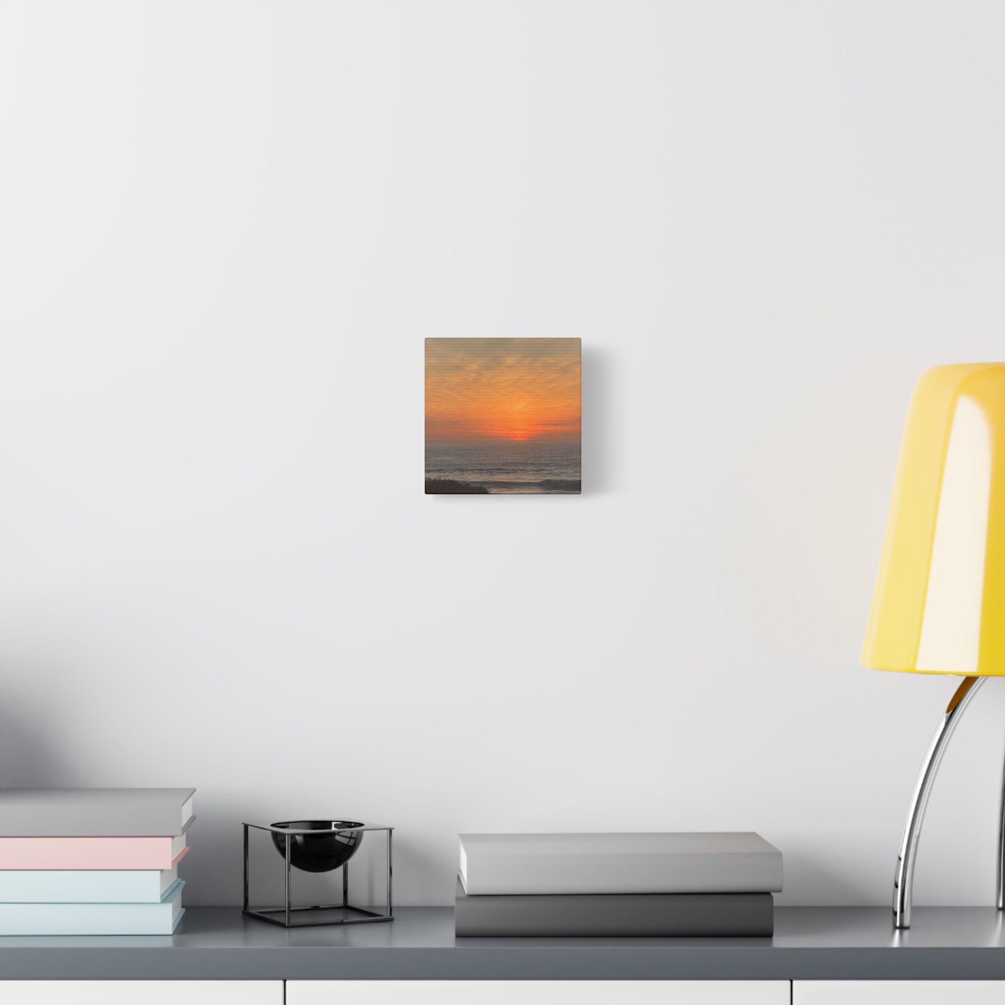 Sunset Ocean Canvas Wall Art — Matte Stretched 1.25"