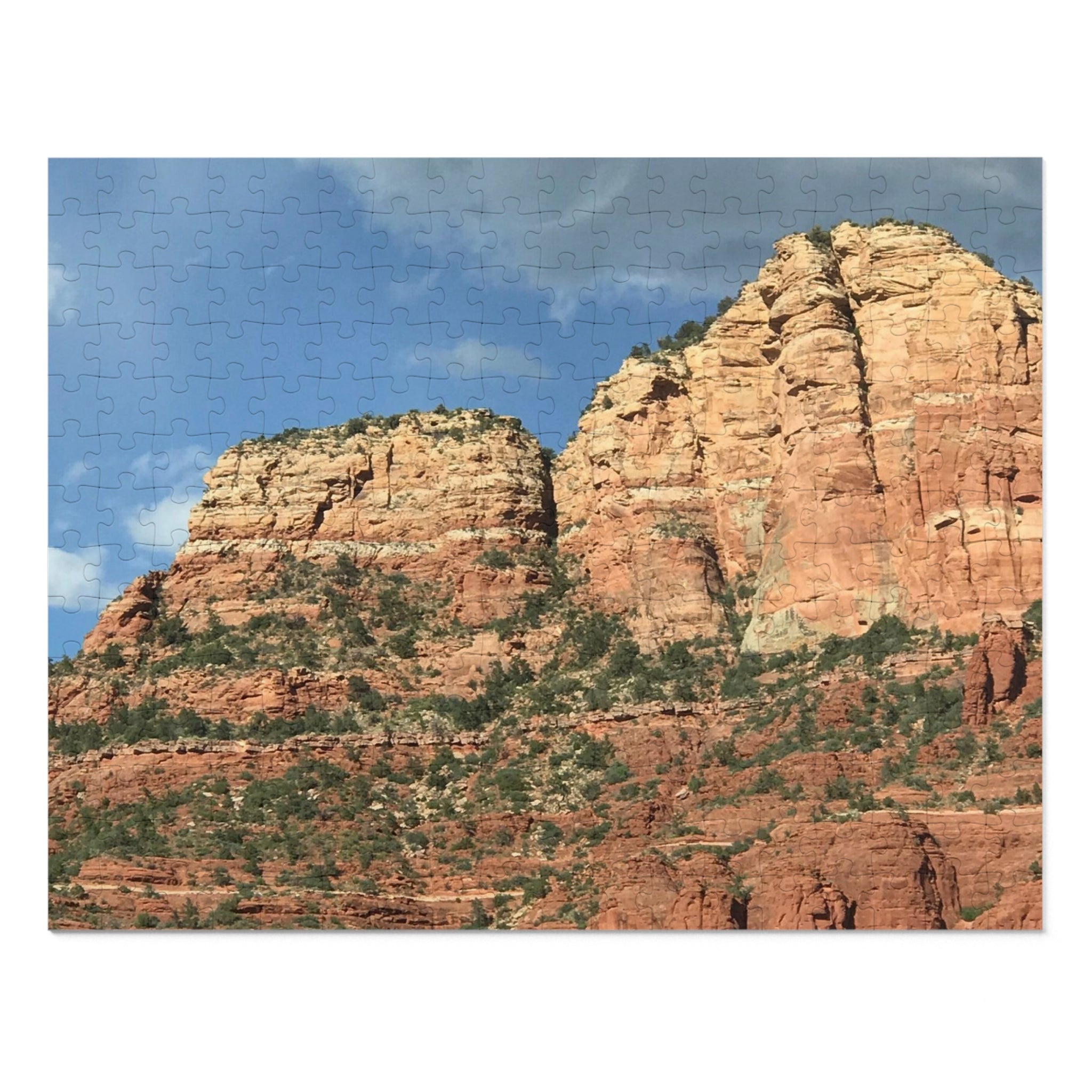 Red Rock Canyon Landscape Jigsaw Puzzle with Tin – Scenic Puzzle Gift