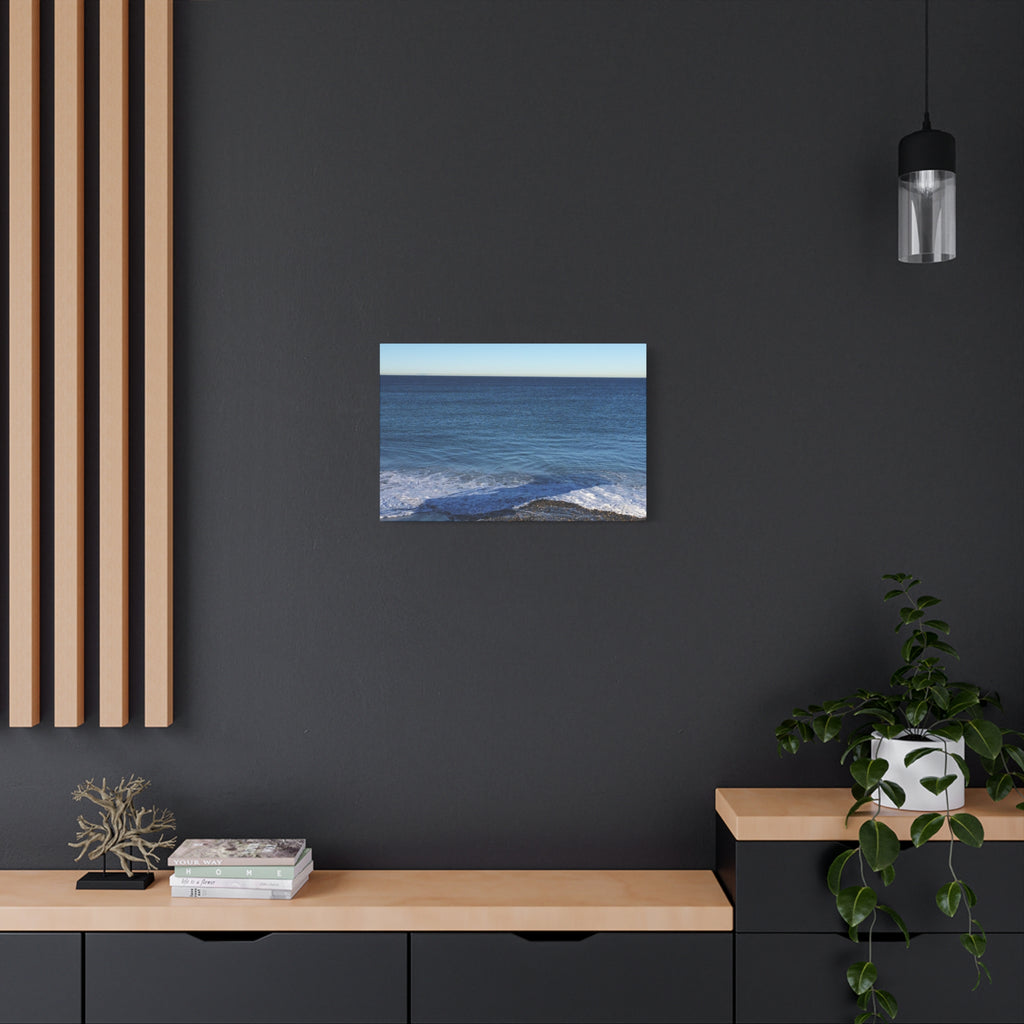 Ocean Horizon Matte Canvas Print — Serene Seascape Wall Art