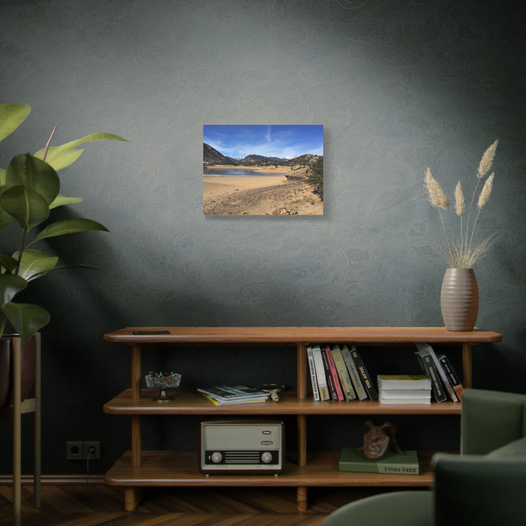 Mountain Lake Landscape Canvas Print — Matte Stretched Wall Art