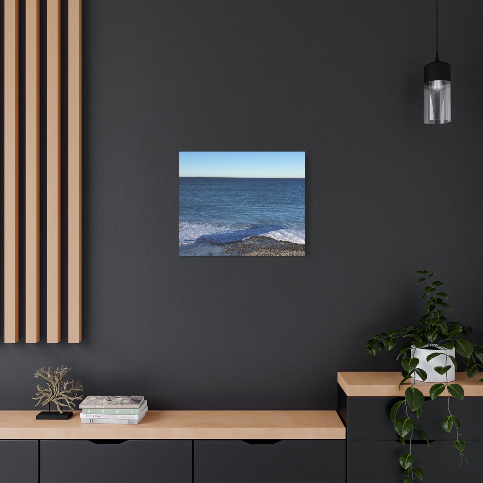 Ocean Horizon Matte Canvas Print — Serene Seascape Wall Art