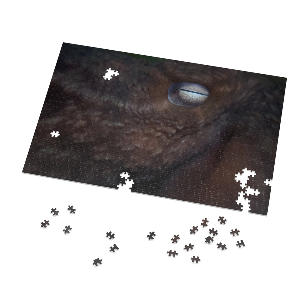 Octopus Eye Jigsaw Puzzle with Tin — Dark Ocean Marine Life Puzzle Gift
