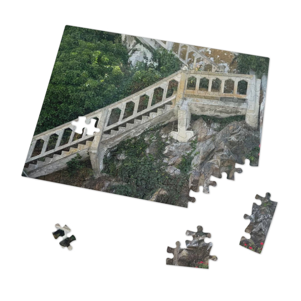 Scenic Stairway Jigsaw Puzzle with Tin — Travel Landscape Puzzle