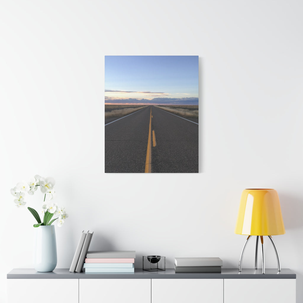 Open Road Canvas Print — Matte Stretched Wall Art (1.25")