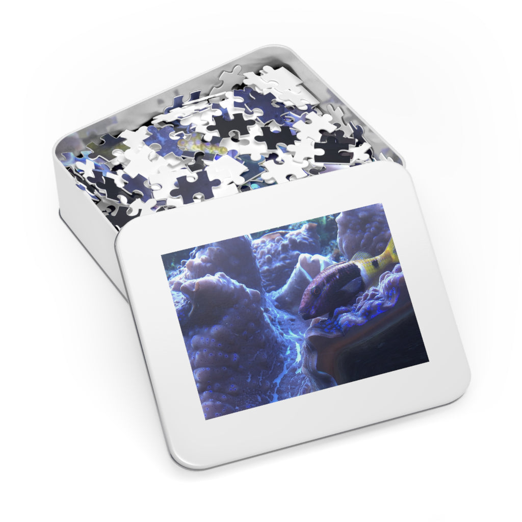 Giant Clam Reef Puzzle — Colorful Jigsaw Puzzle with Tin