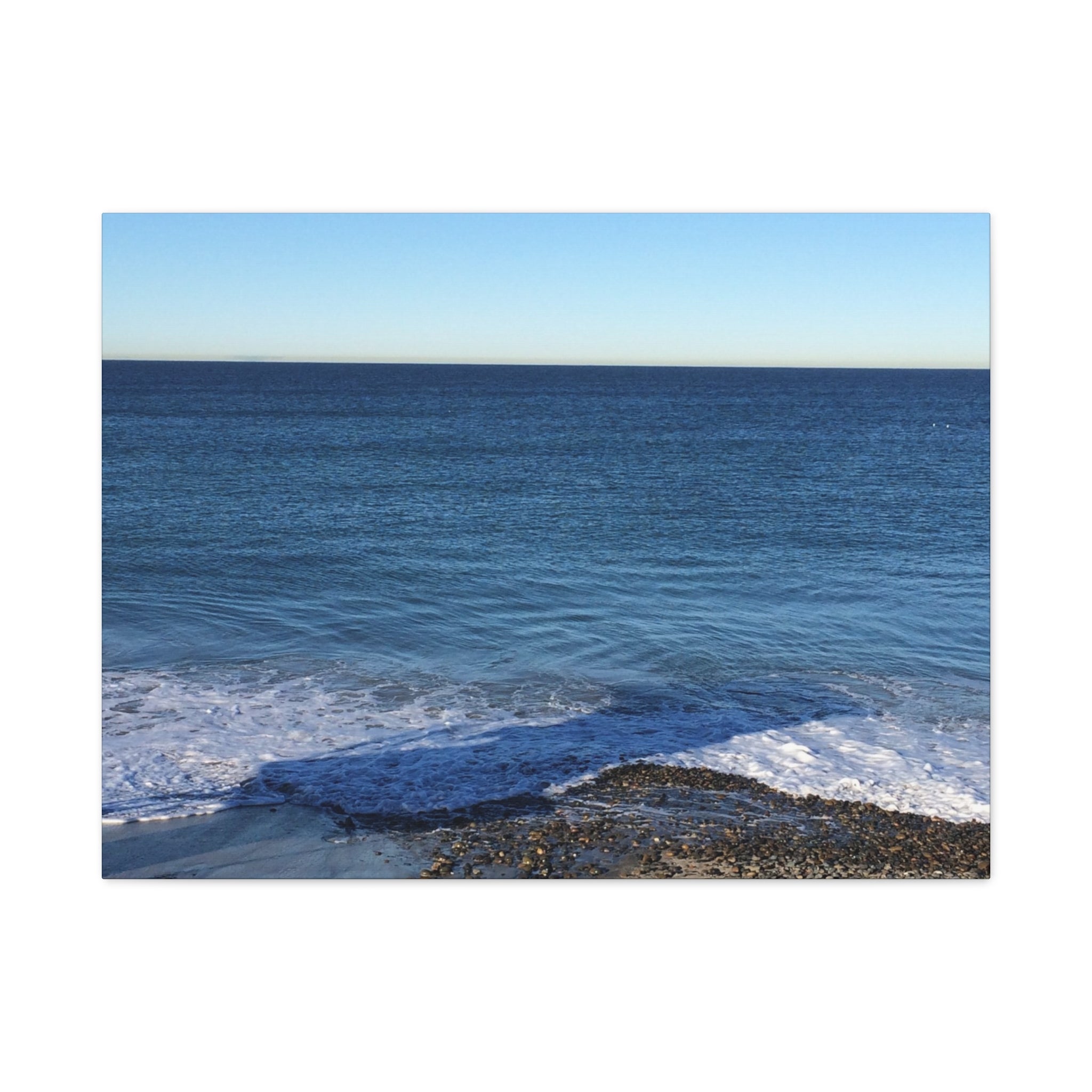 Ocean Horizon Matte Canvas Print — Serene Seascape Wall Art